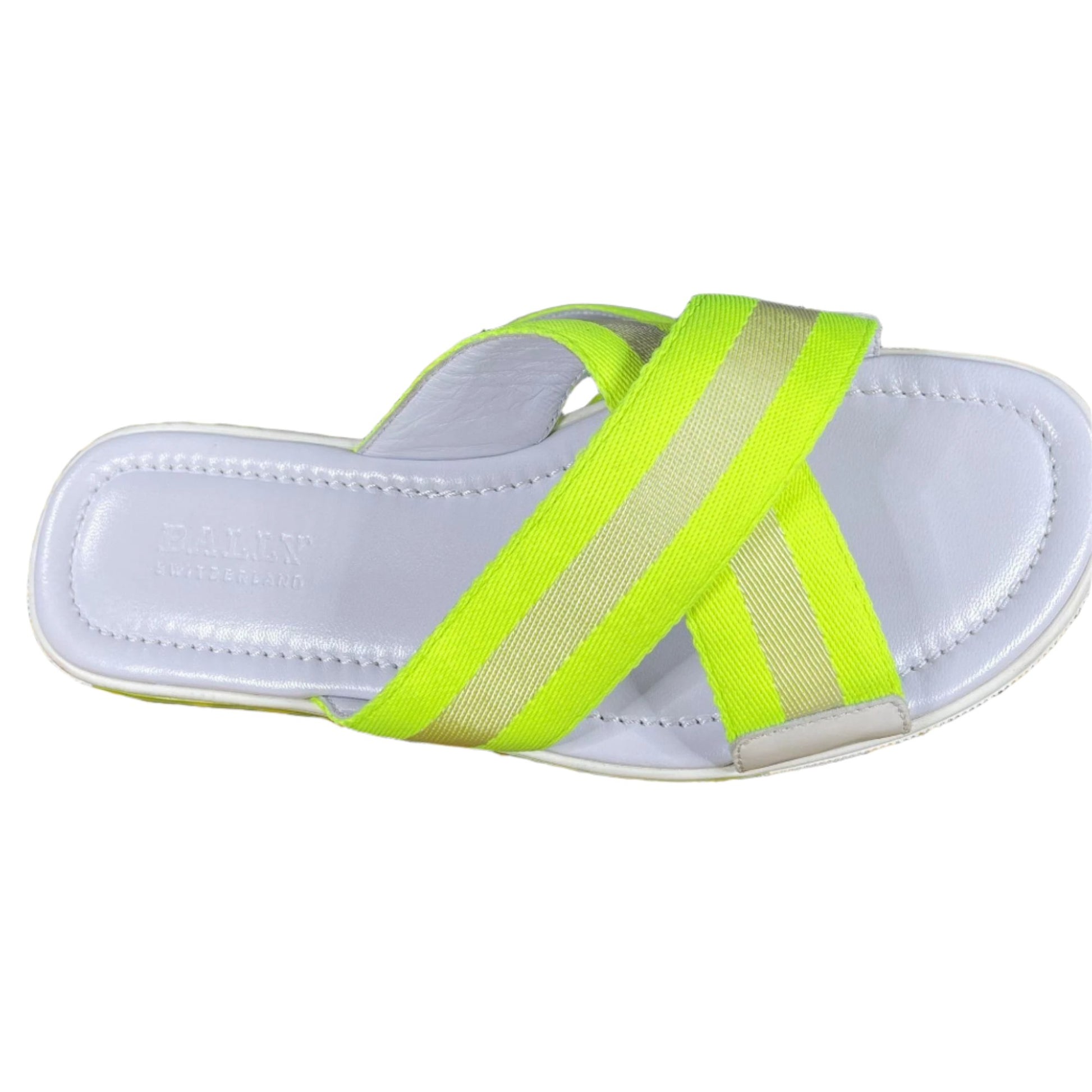 Bally Bonks Yellow Synthetic Fabric Sandals | Positivo Clothing