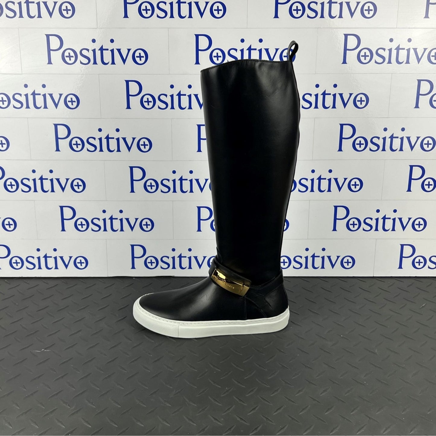 Buscemi Womens Wriding Boots Stivale Black Leather Boots | Positivo Clothing