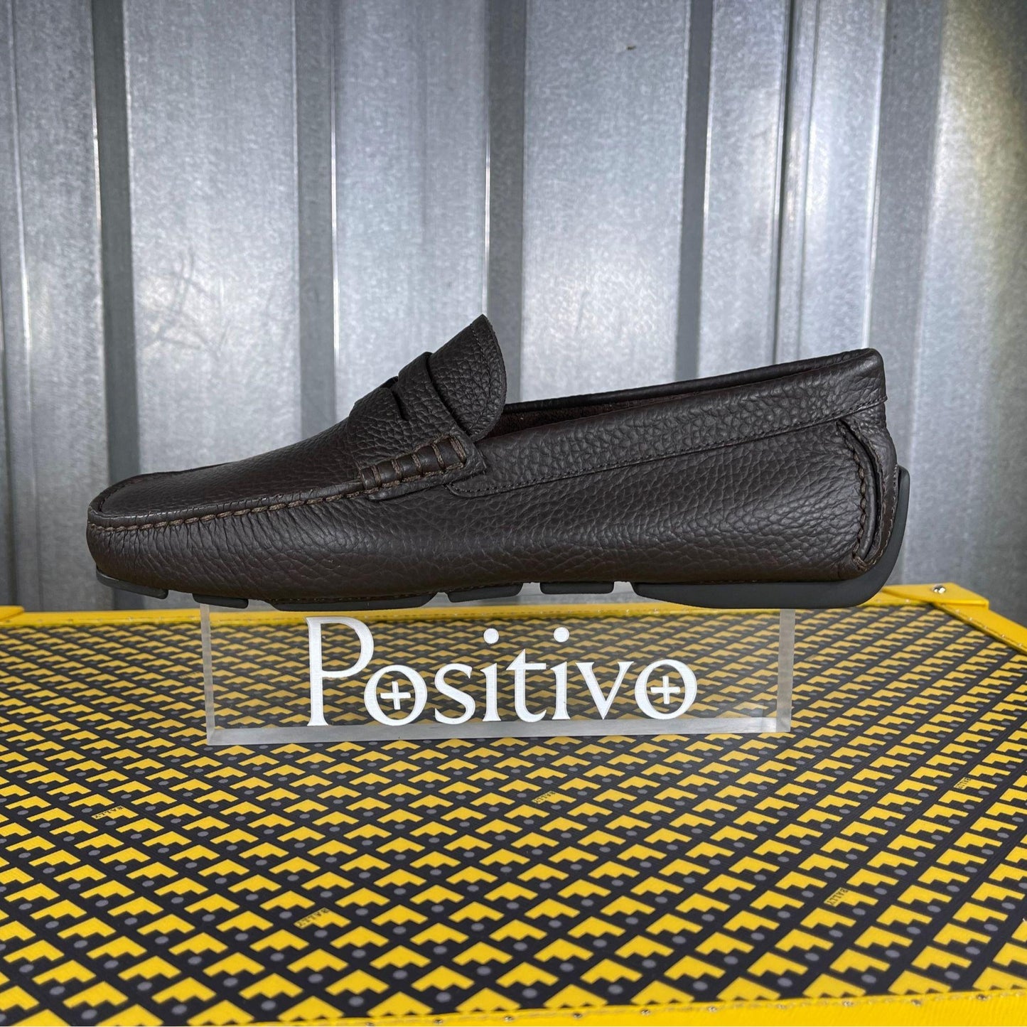 Bally Warno Chocolate Leather Drivers | Positivo Clothing