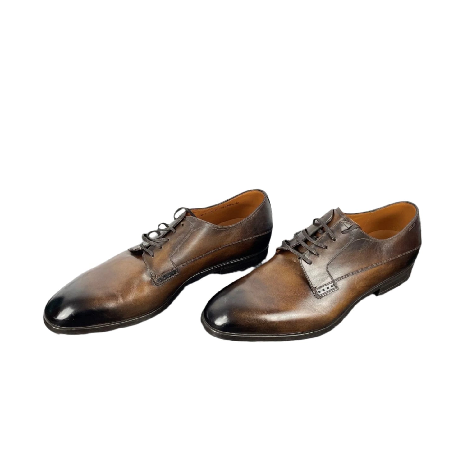 Bally Lantel Brown Leather Derby Shoes | Positivo Clothing