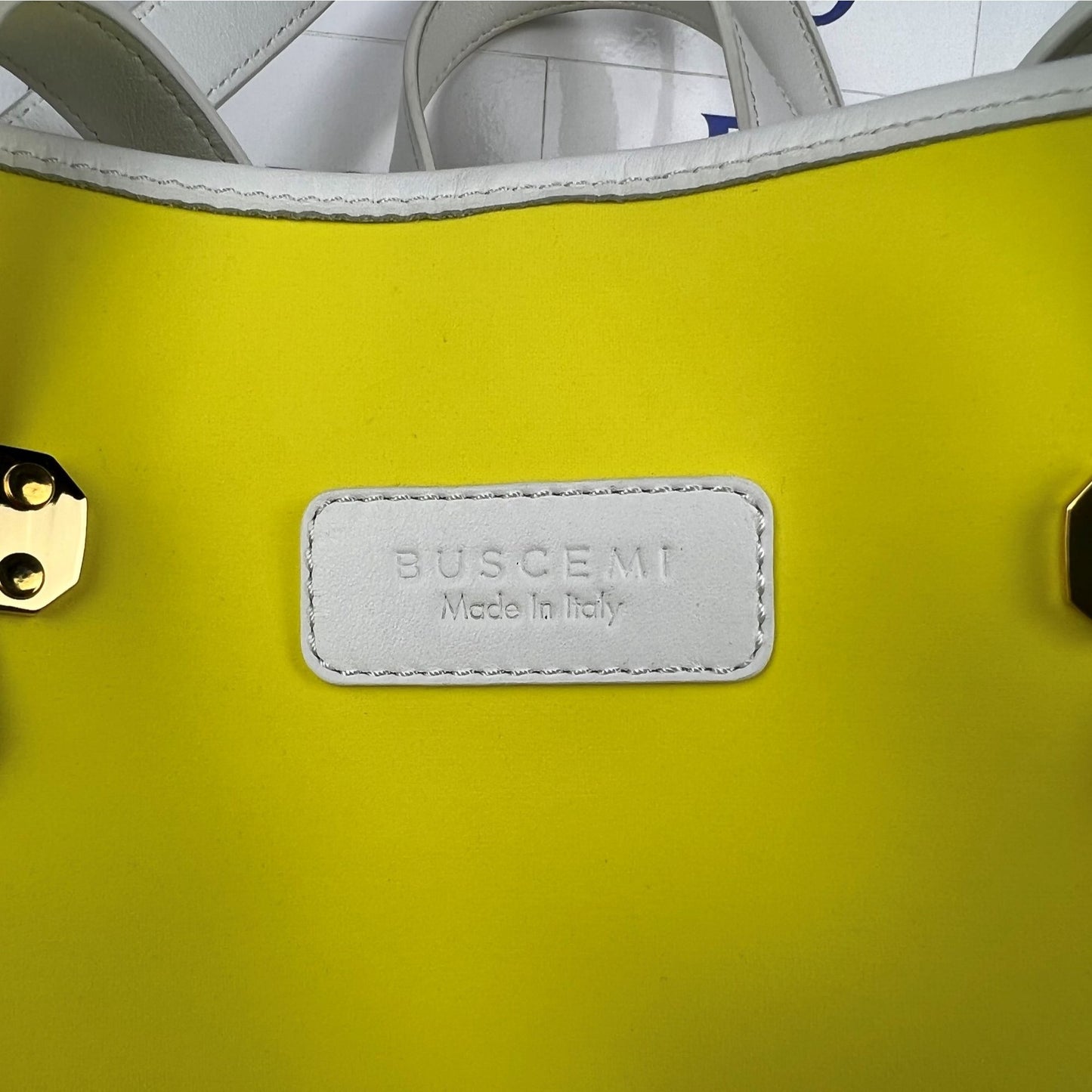 Buscemi Unisex Tote Nylon Neon Yellow Tote Bag