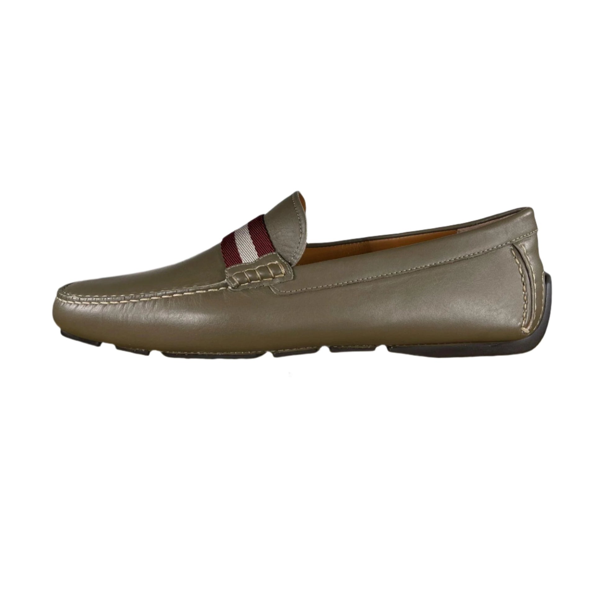 Bally Waltec Caki Leather Drivers - Positivo Clothing