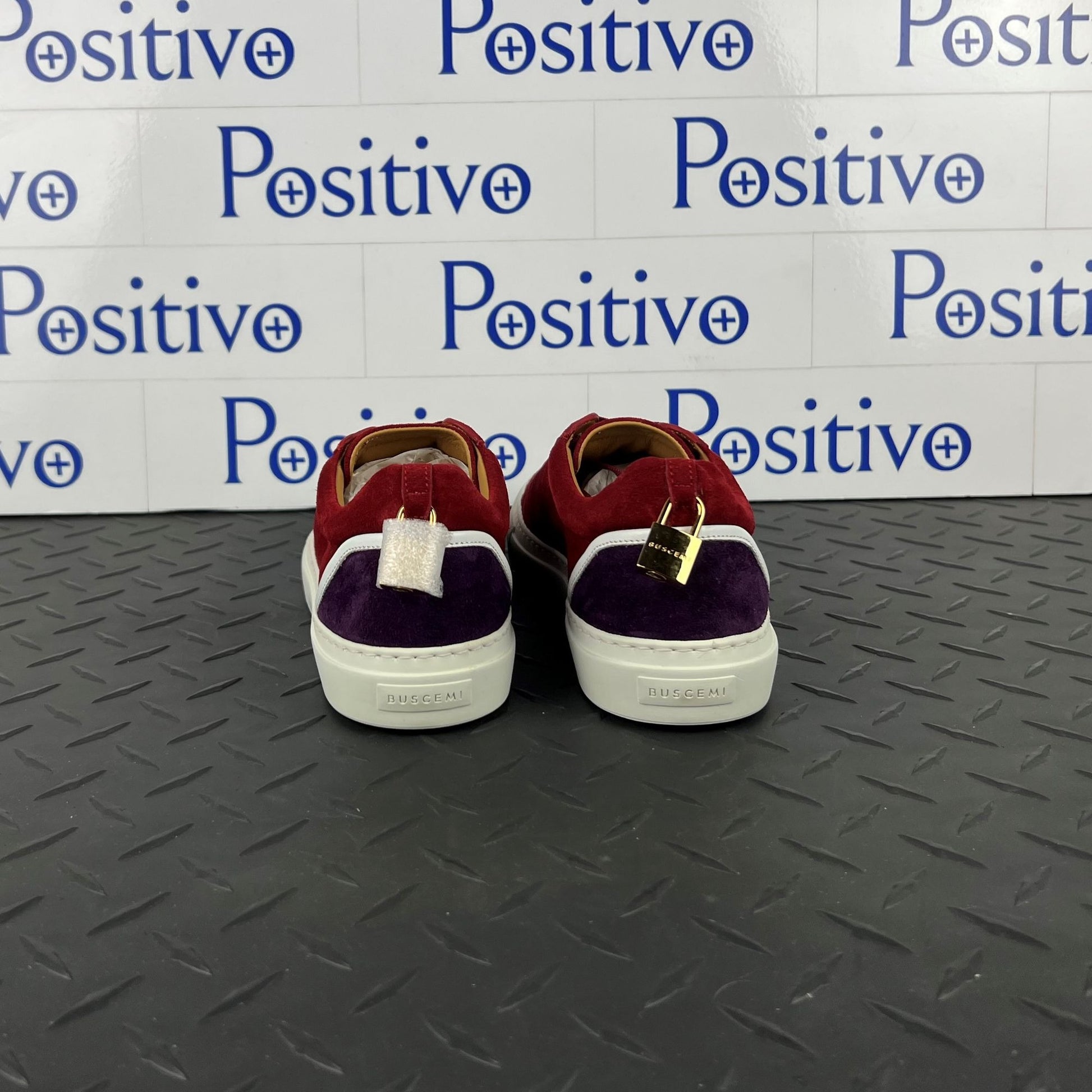 Buscemi Womens Tennis Lock Ramino Leather Sneakers SAMPLE | Positivo Clothing