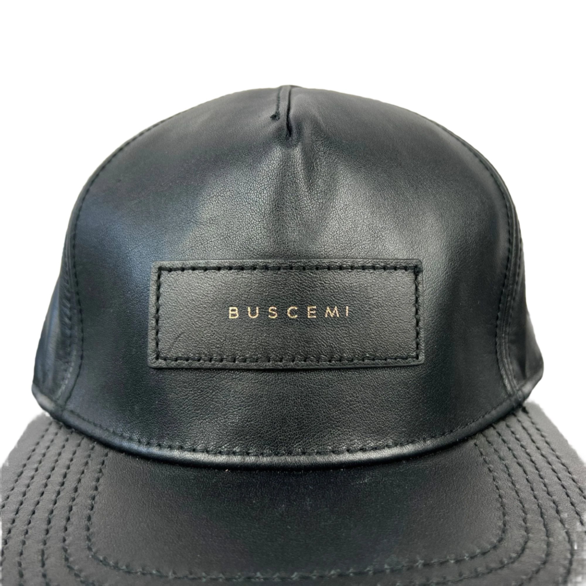 Buscemi Postback selling Burgundy - Smooth Cow Leather Hat