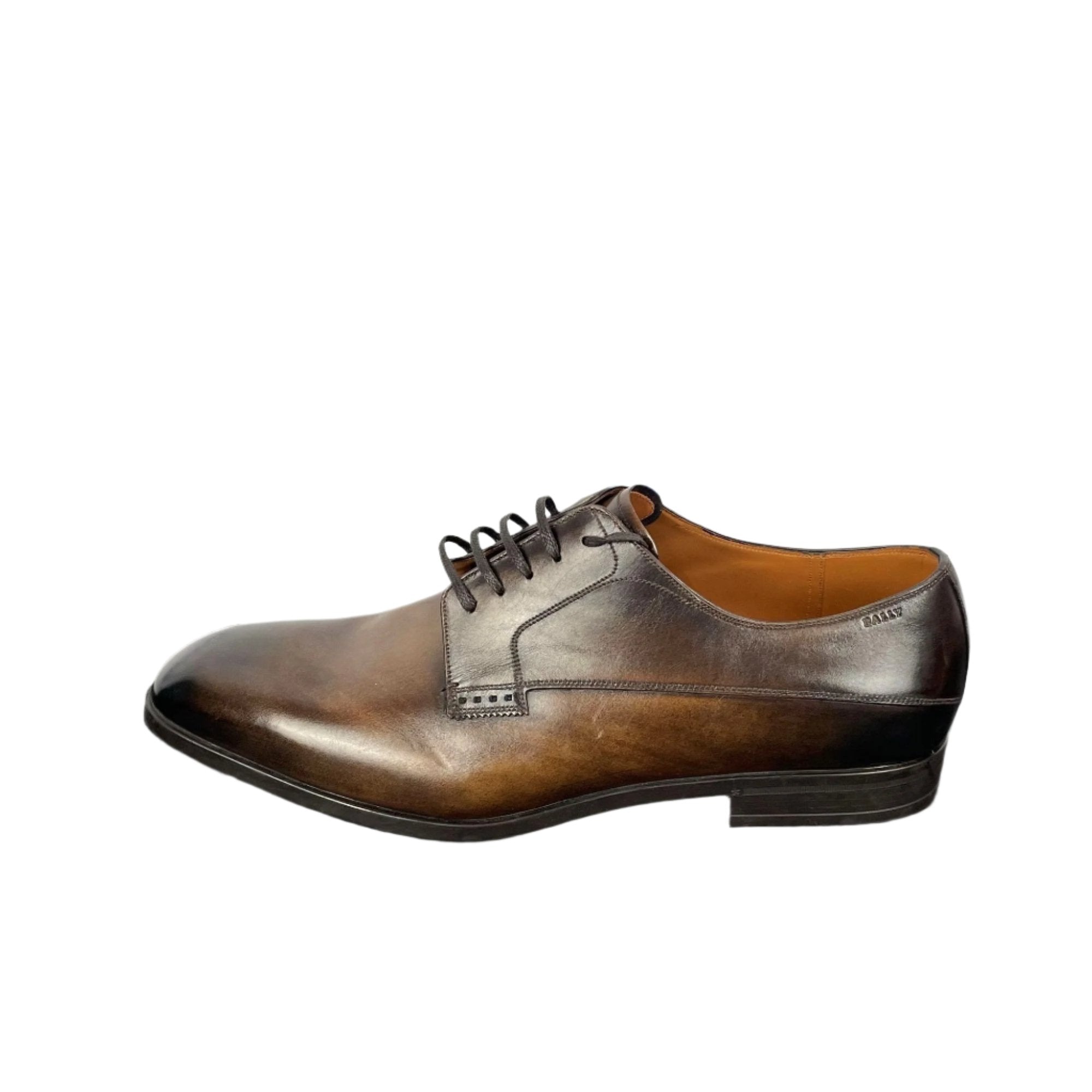 Bally Lantel Brown Leather Derby Shoes Positivo Clothing