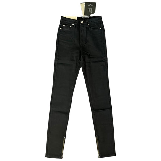 BLK DNM Womens Bond Black High Rise Jeans | Positivo Clothing