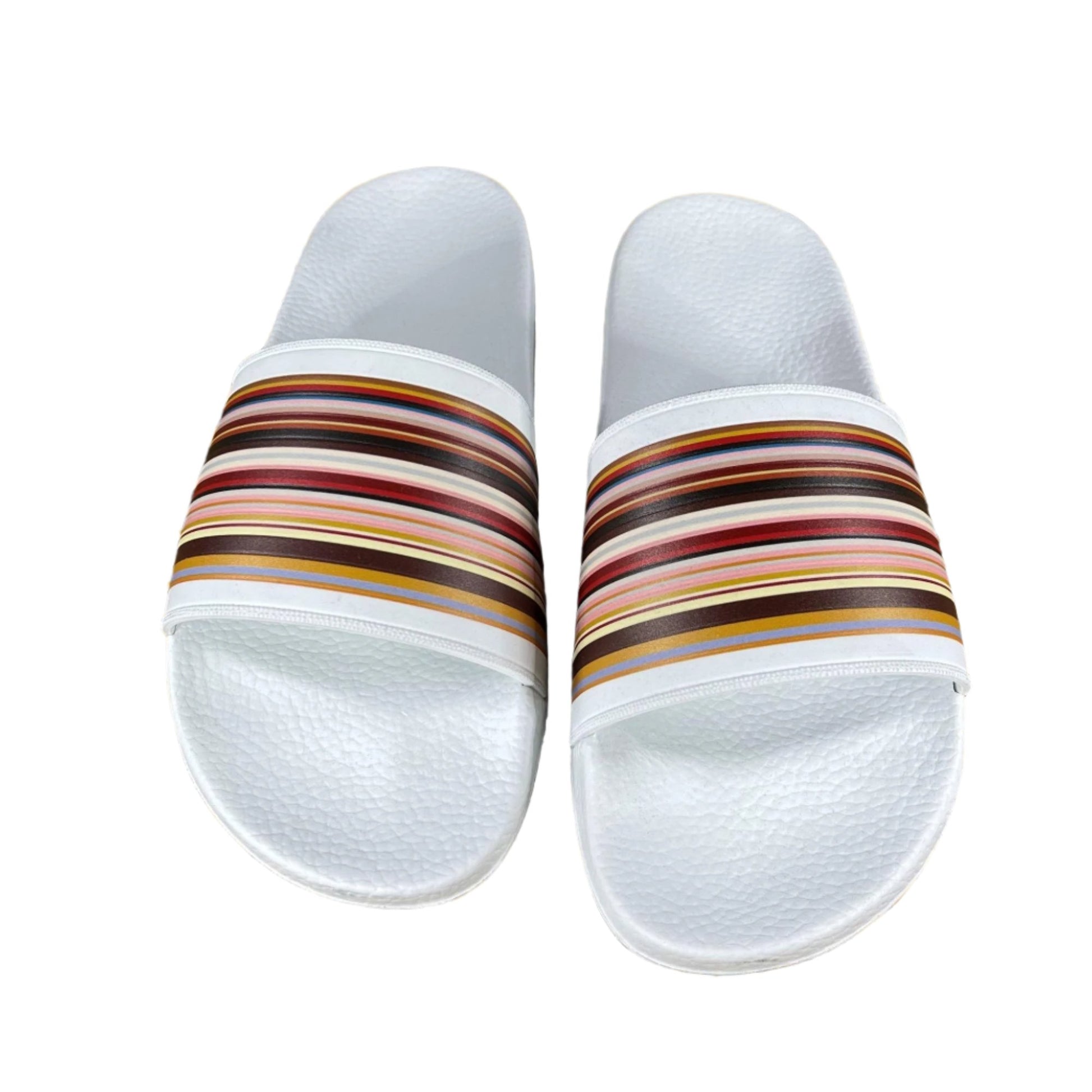 Paul Smith Ruben White Polyurethane Slides - Positivo Clothing