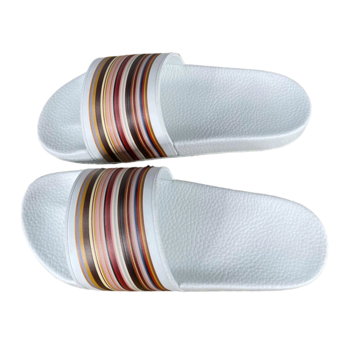 Paul Smith Ruben White Polyurethane Slides - Positivo Clothing