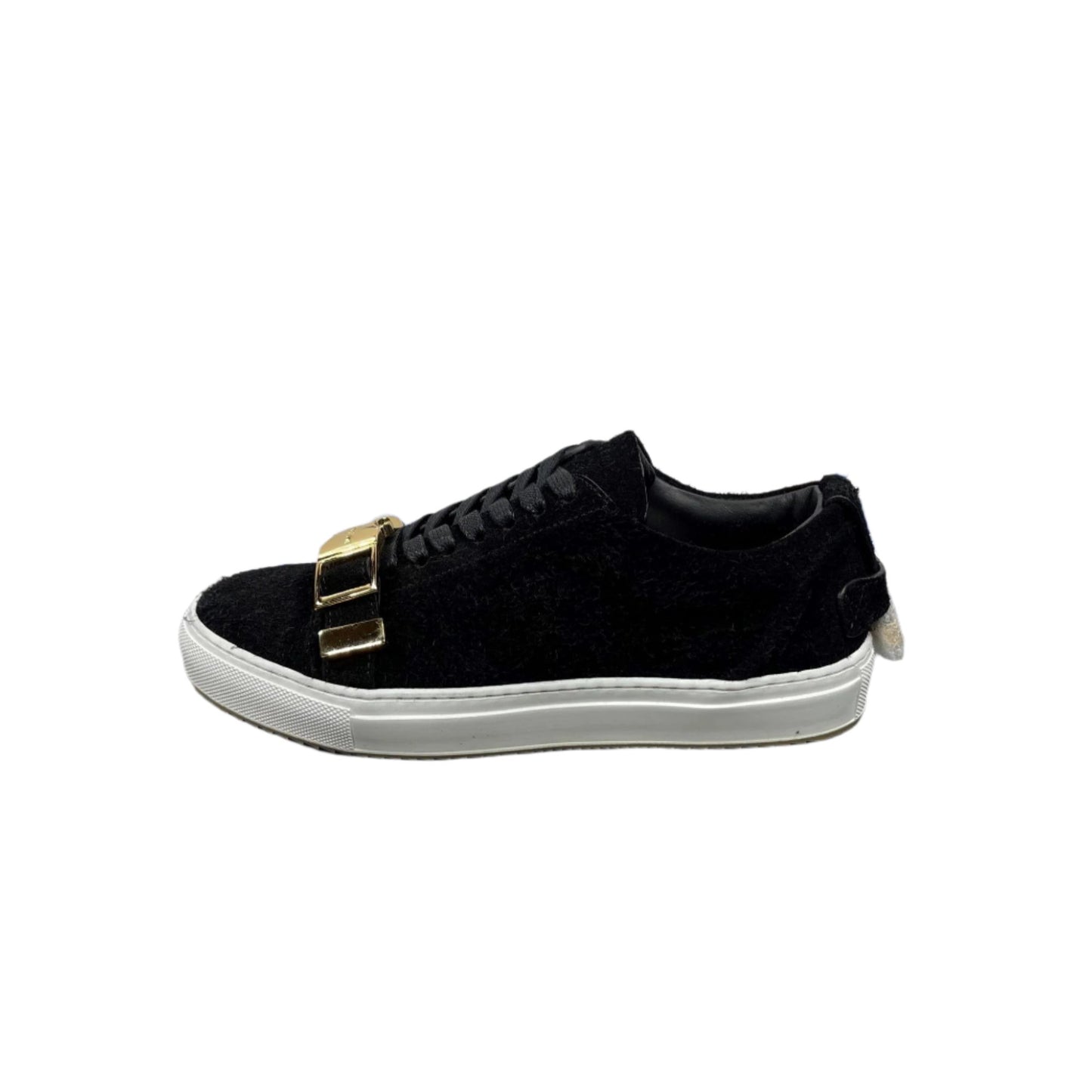 Buscemi  50MM Black Hairy Black Suede Sneakers | Positivo Clothing