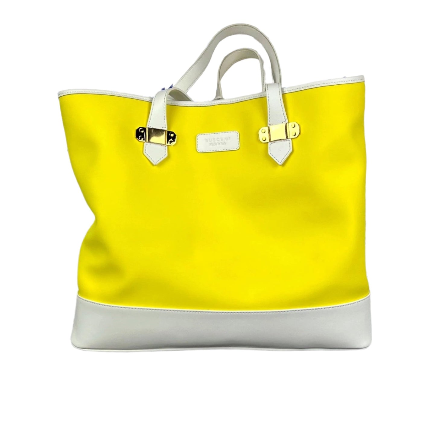 Buscemi Unisex Tote Nylon Neon Yellow Tote Bag