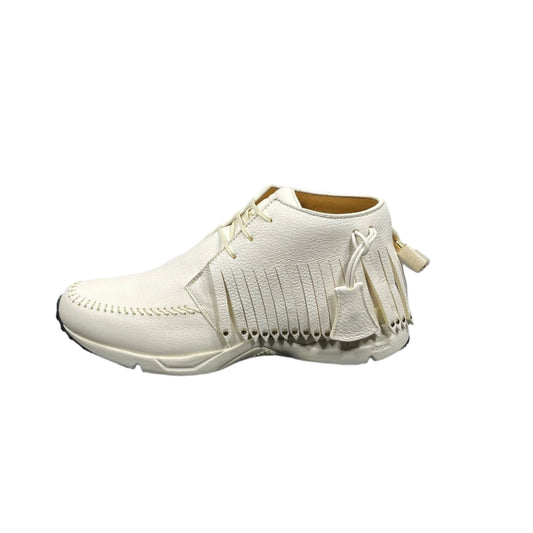 Buscemi Mens Gladiator White Leather Sneakers | Positivo Clothing