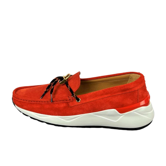 Buscemi Mens Mare Orange Leather Loafers SAMPLE | Positivo Clothing