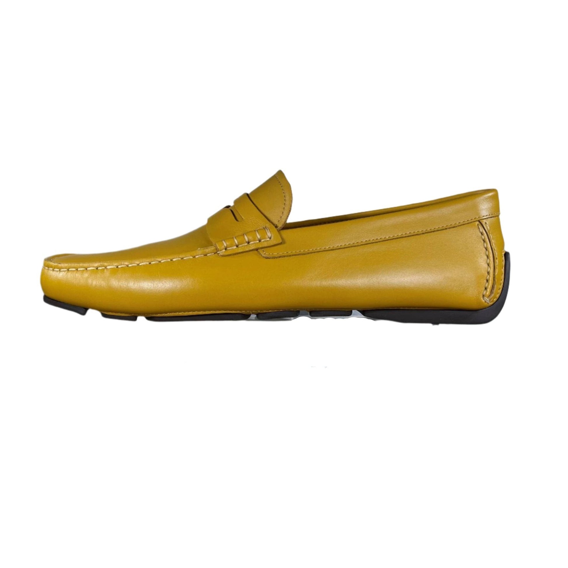 Bally Warno Mustard Leather Drivers | Positivo Clothing