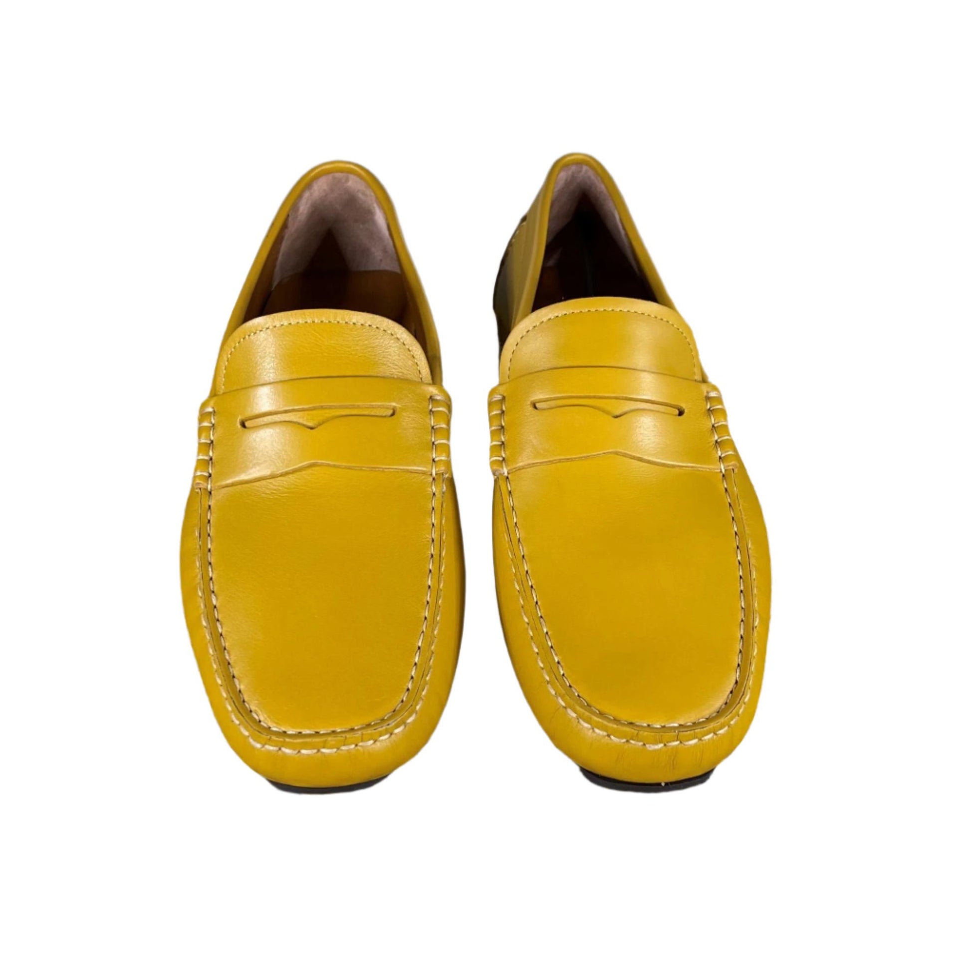 Bally Warno Mustard Leather Drivers | Positivo Clothing