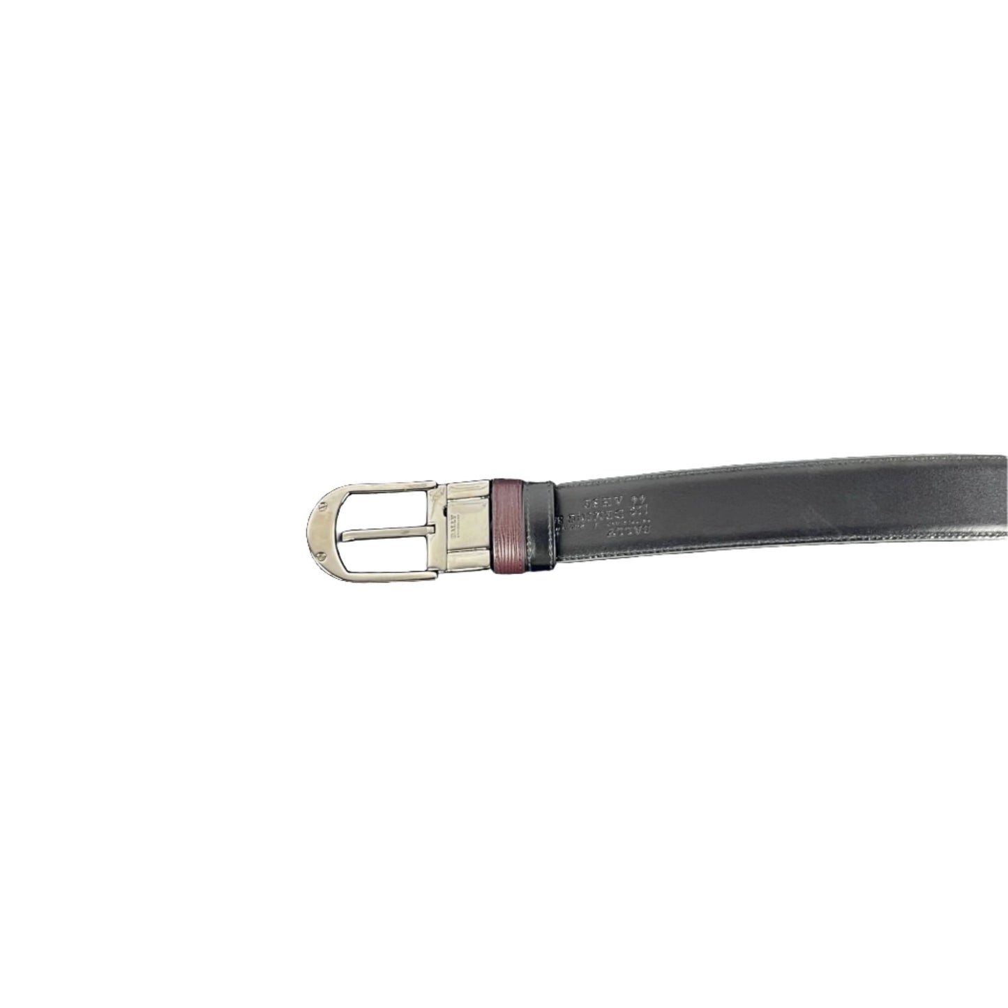 Bally Deming Prune Leather Adjustable/Reversible Belt | Positivo Clothing