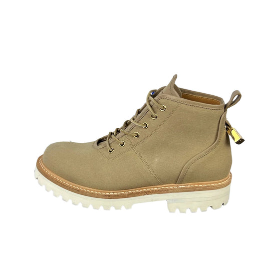 Buscemi Mens Lotta Boot Tortora Canvas Boots SAMPLE | Positivo Clothing