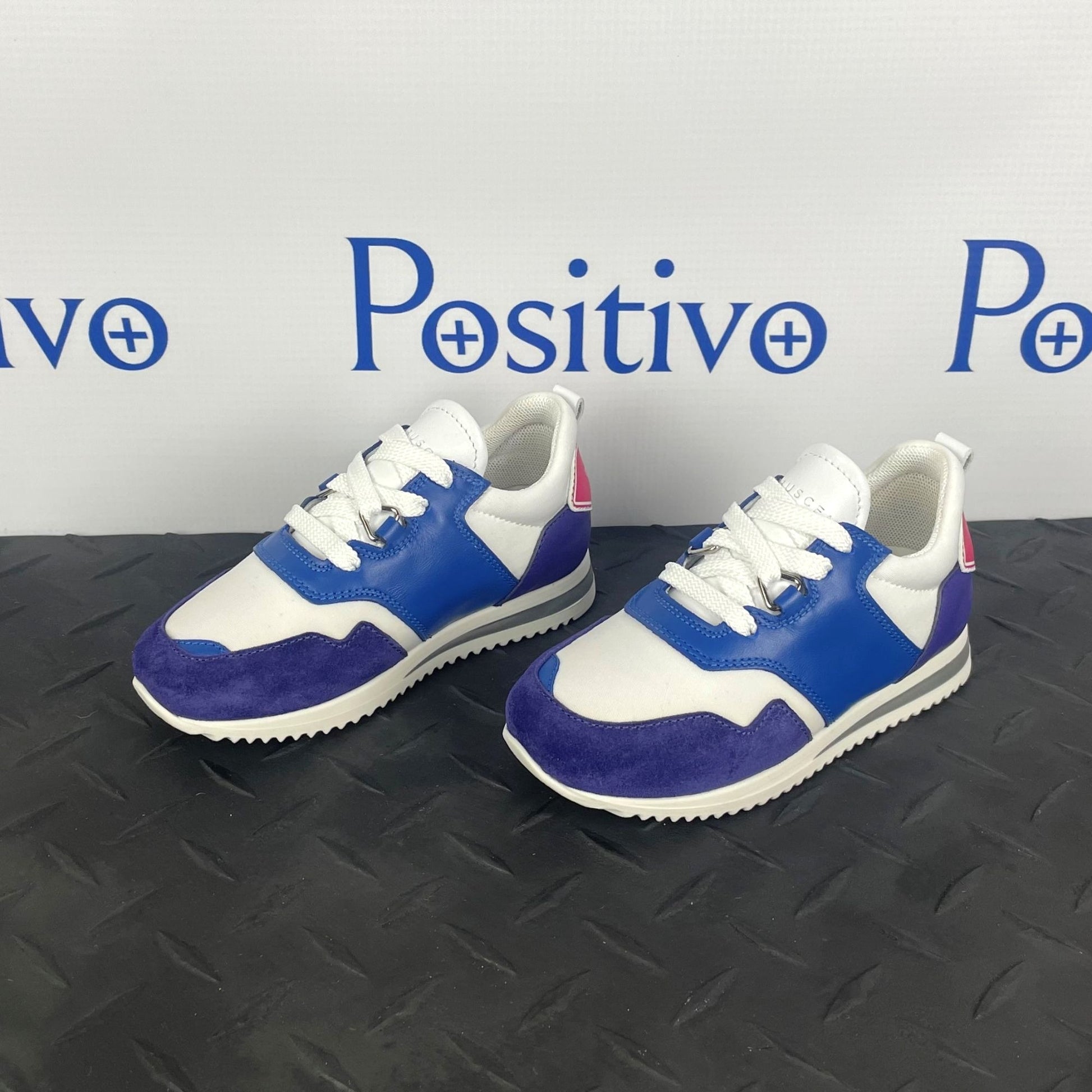 Buscemi Ventura Kid Purple Trio Leather Sneakers | Positivo Clothing