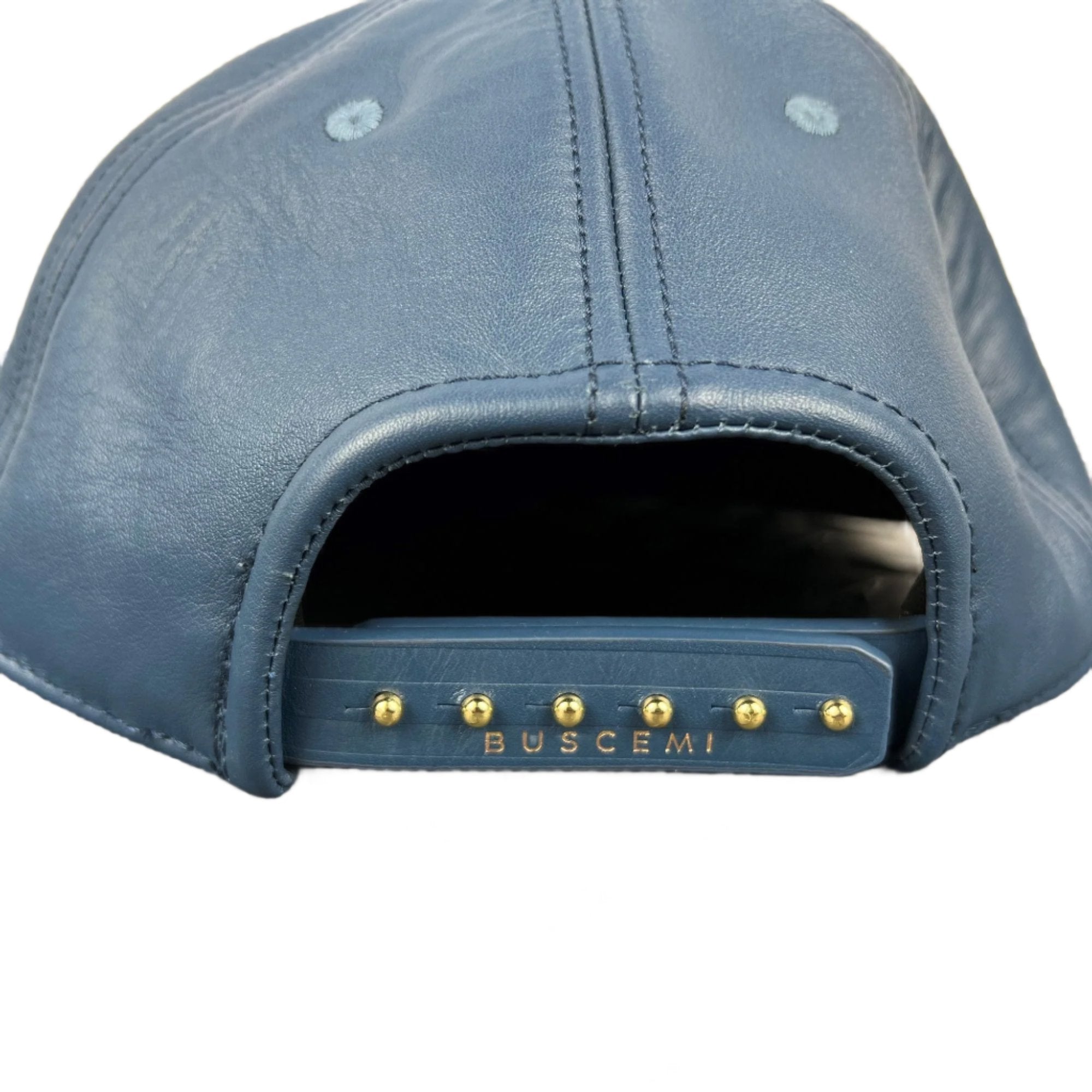 Buscemi Mens cheapest Postback Oceano Smooth Cow Leather Hat SAMPLE