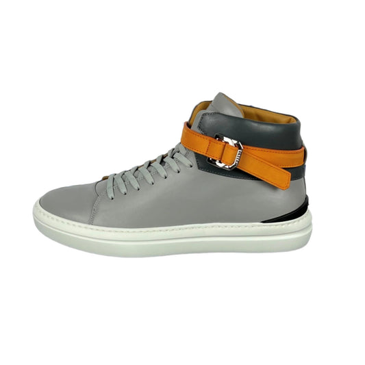 Buscemi Mens 100MM Sport Grey Trio Leather Sneakers | Positivo Clothing