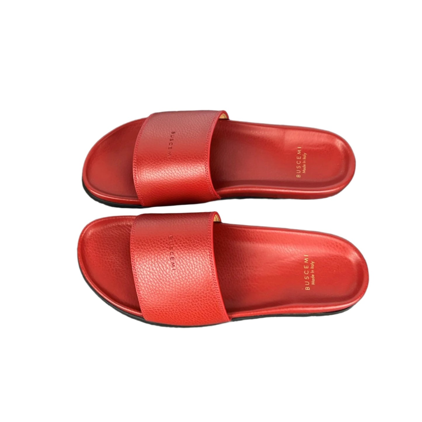 Buscemi Mens Classic Slide Guts Leather Sandals | Positivo Clothing