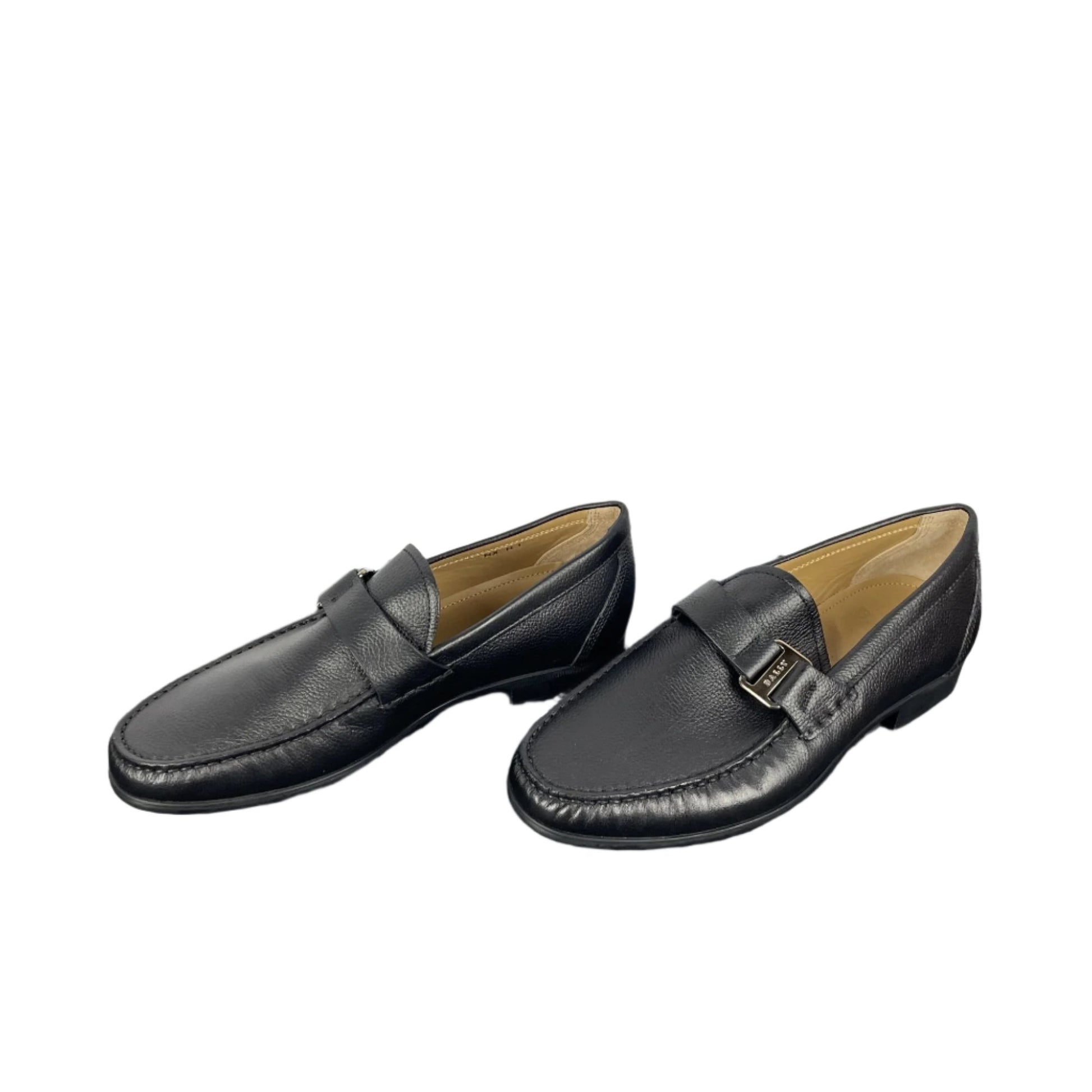 Bally Colbar Black Leather Loafers | Positivo Clothing