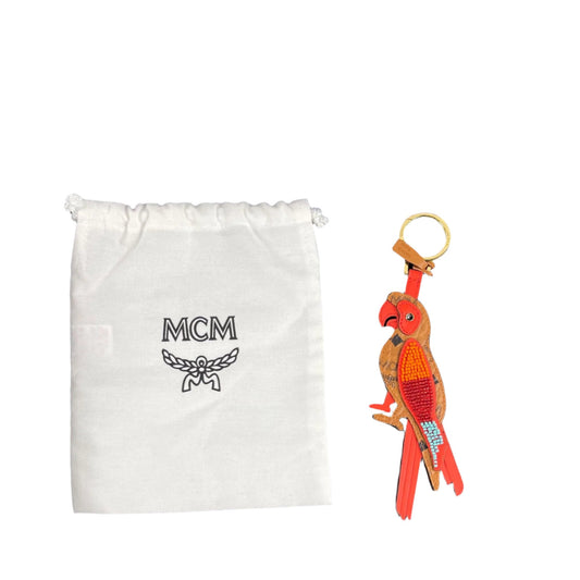 MCM Zoo 2D Parrot Leather Keychain | Positivo Clothing