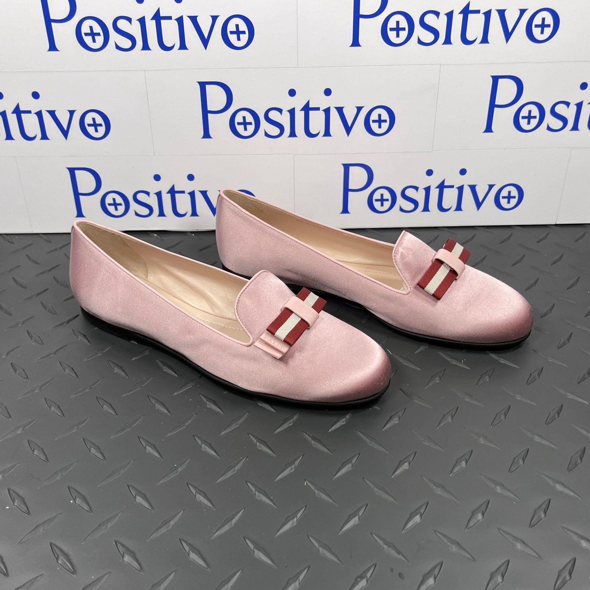 Bally Bew Dusty Rose Fabric Flats | Positivo Clothing