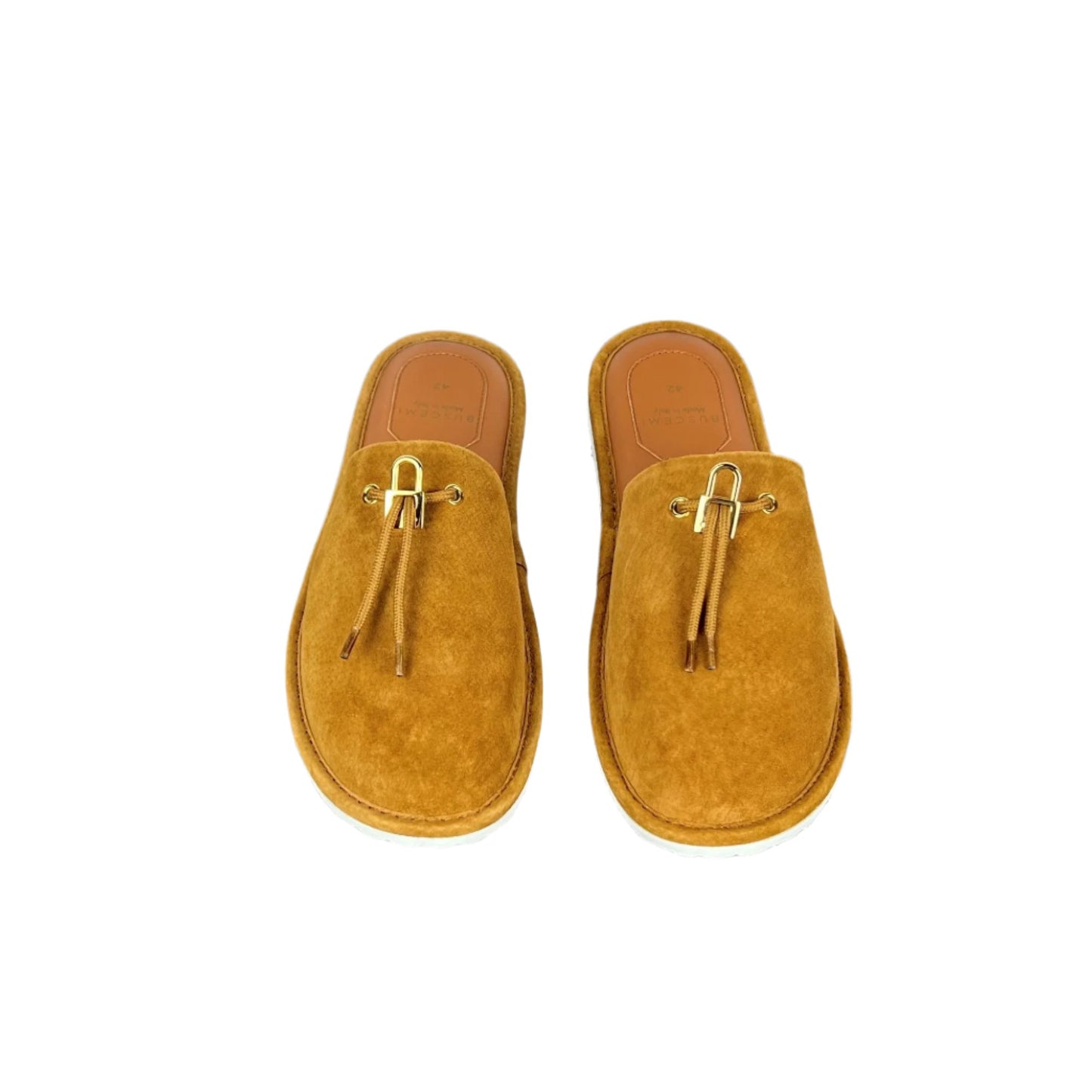 Buscemi Mens Greenwich Cuoio Leather Slippers | Positivo Clothing