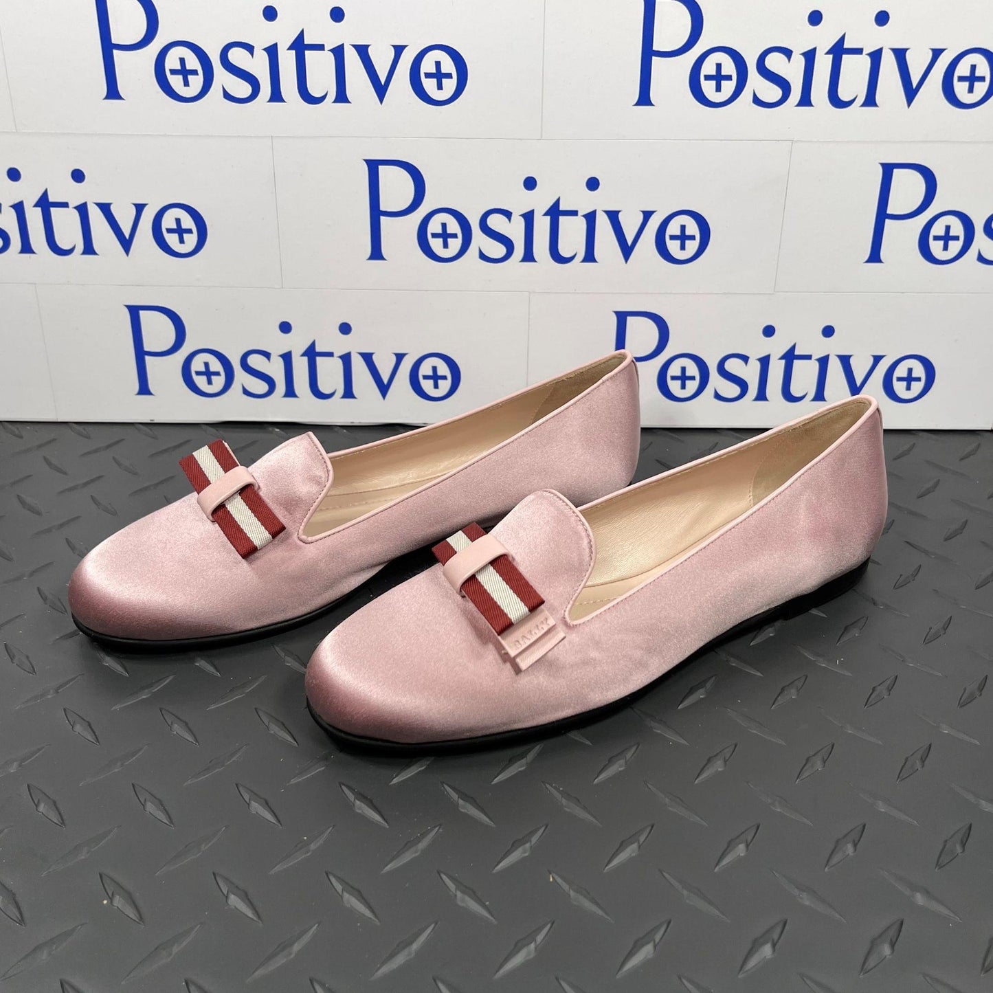 Bally Bew Dusty Rose Fabric Flats | Positivo Clothing