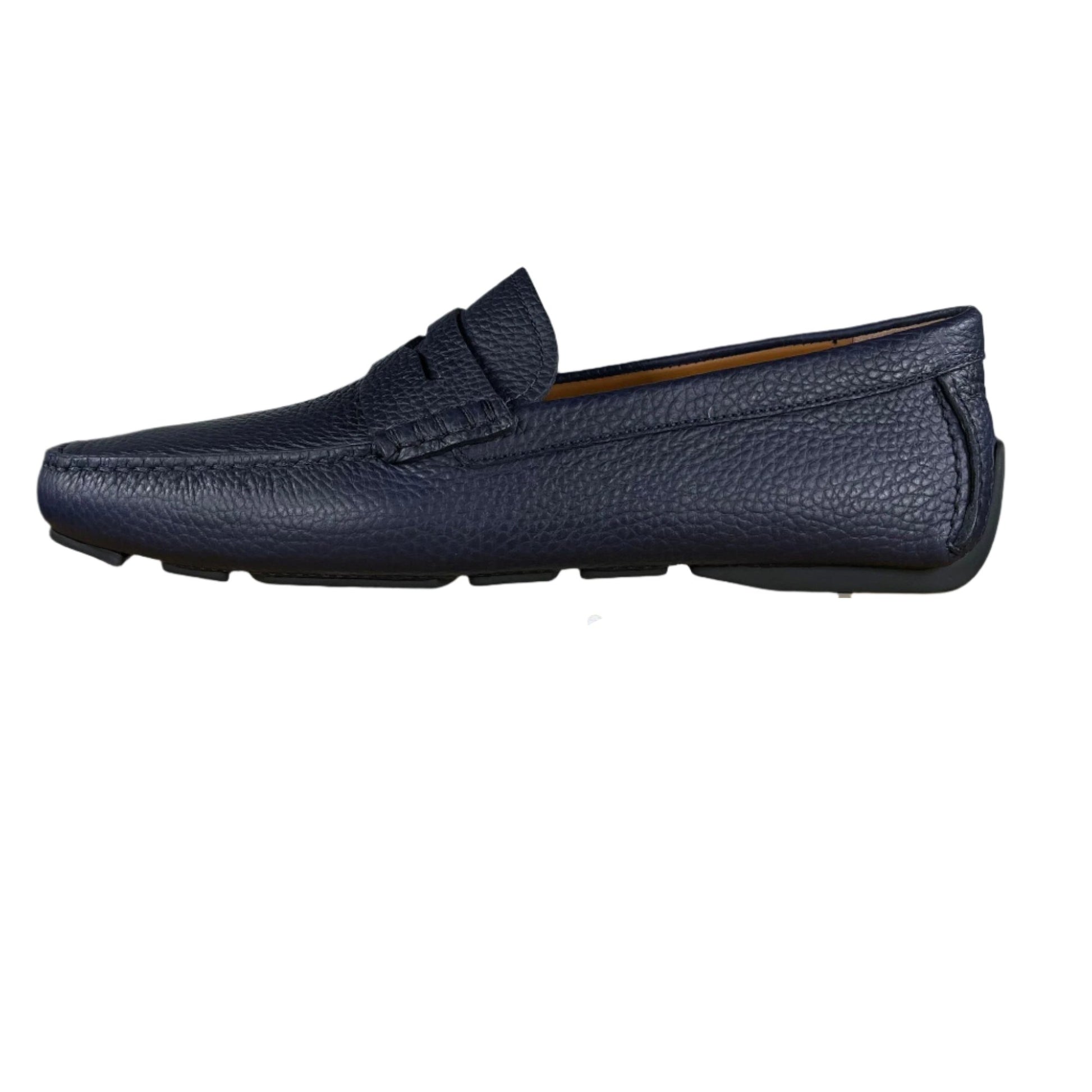 Bally Warno Atlantic Blue Leather Drivers - Positivo Clothing