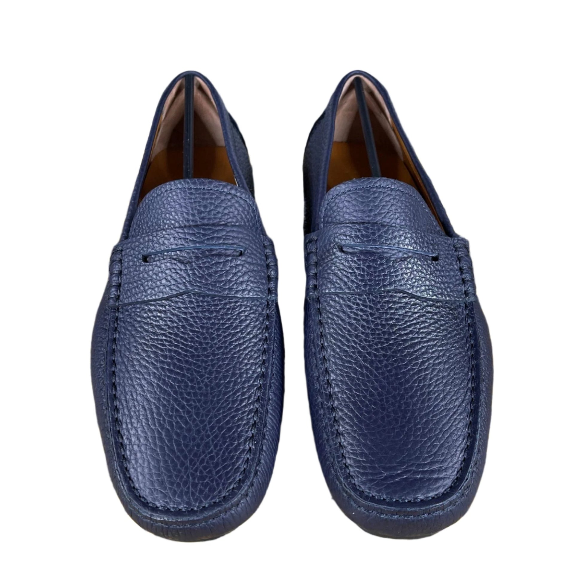 Bally Warno Atlantic Blue Leather Drivers - Positivo Clothing