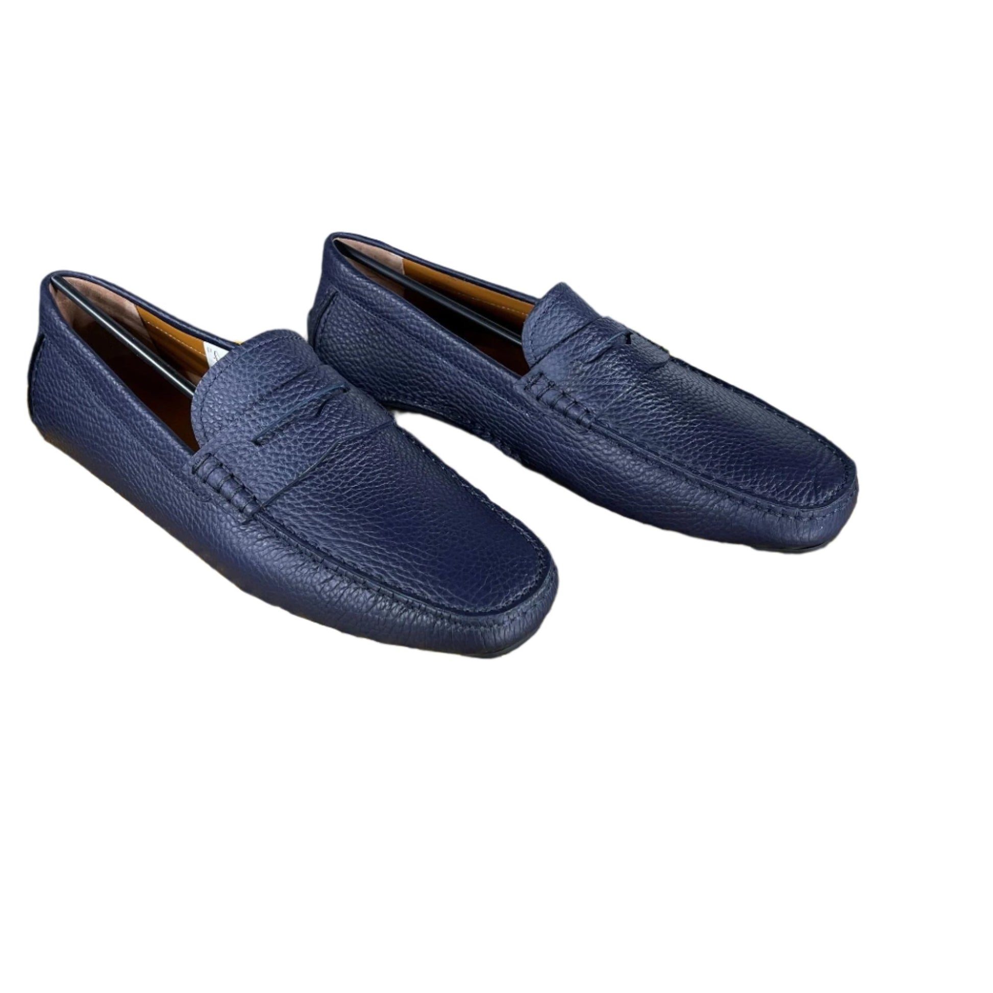 Bally Warno Atlantic Blue Leather Drivers - Positivo Clothing