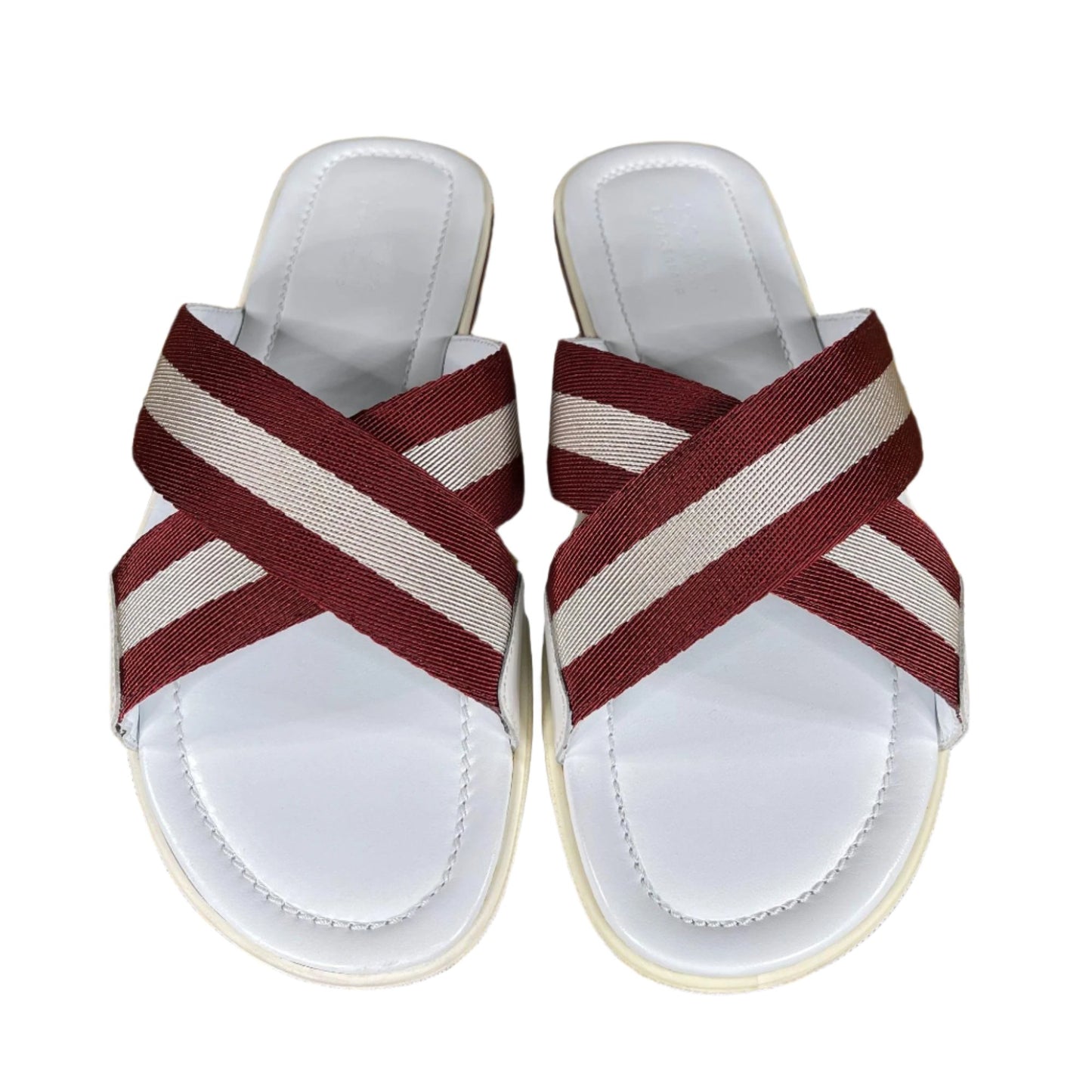 Bally Bonks Red Synthetic Fabric Sandals | Positivo Clothing