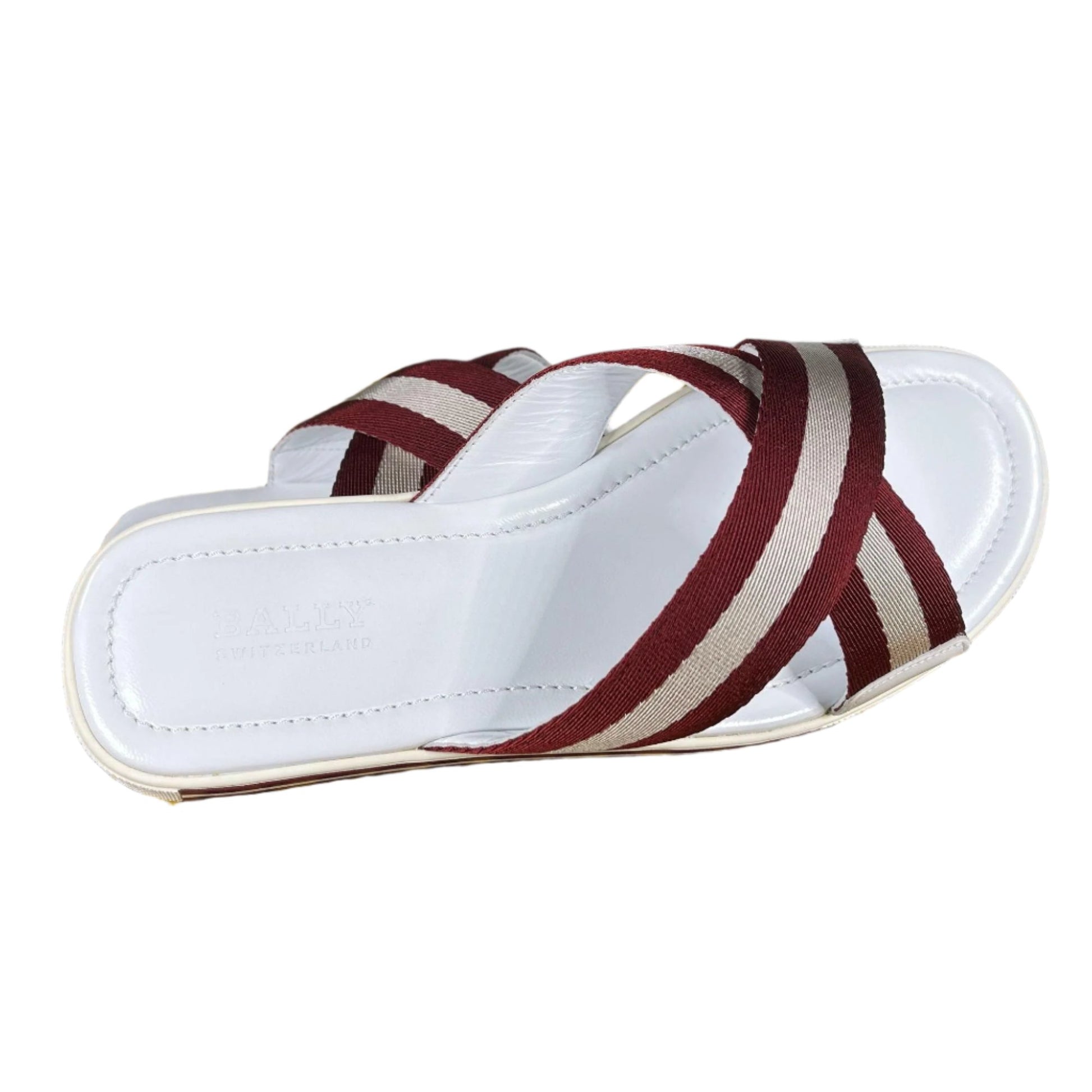 Bally Bonks Red Synthetic Fabric Sandals | Positivo Clothing