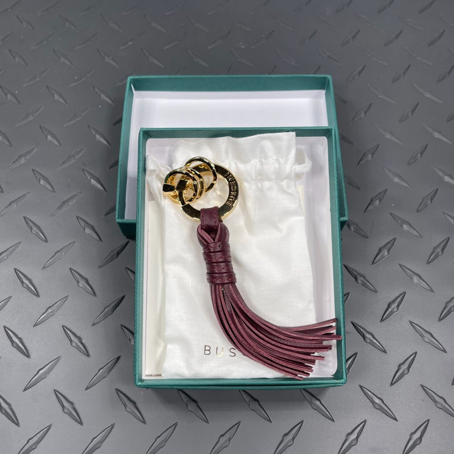 Buscemi Keyholder Fringe Prugna Leather | Positivo Clothing