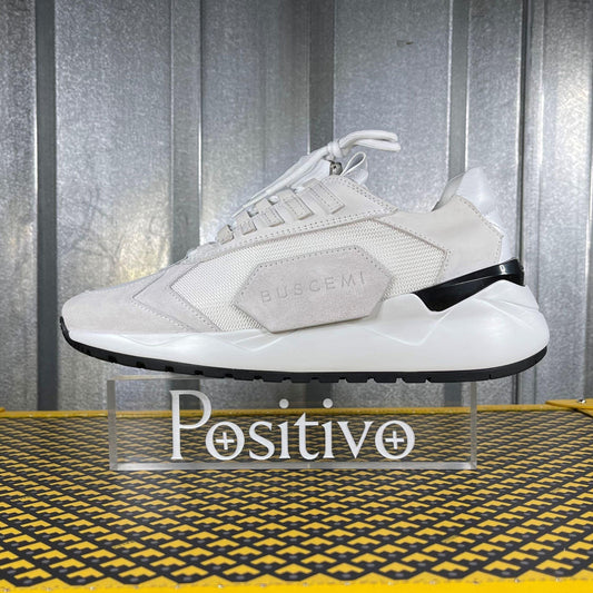 Buscemi Run 2 White Suede Sneakers | Positivo Clothing