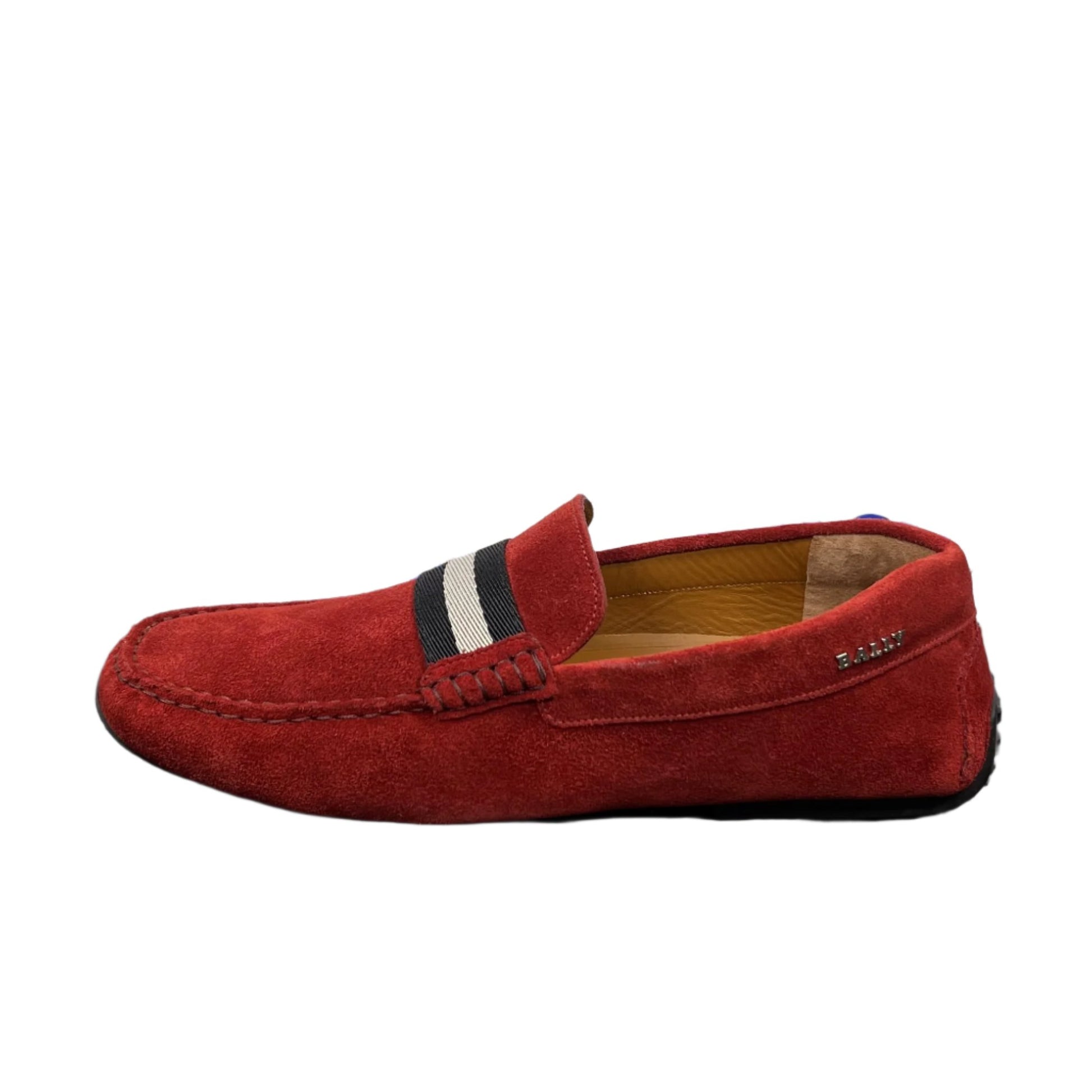 Bally Mens Pearce Garnet Leather Loafers | Positivo Clothing