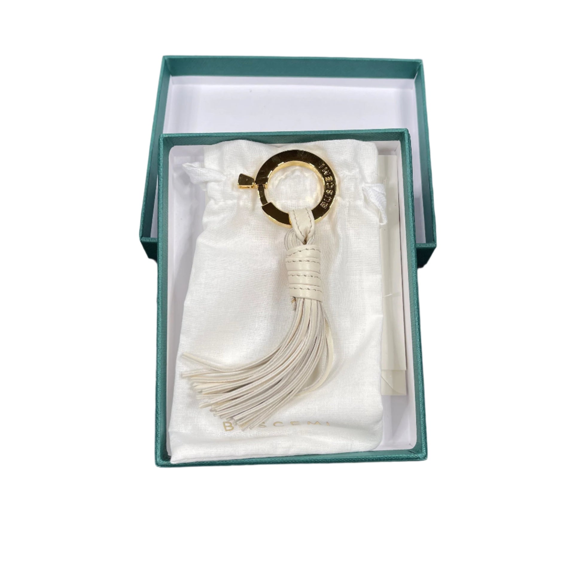 Buscemi Fringe Keyholder Off White Leather | Positivo Clothing