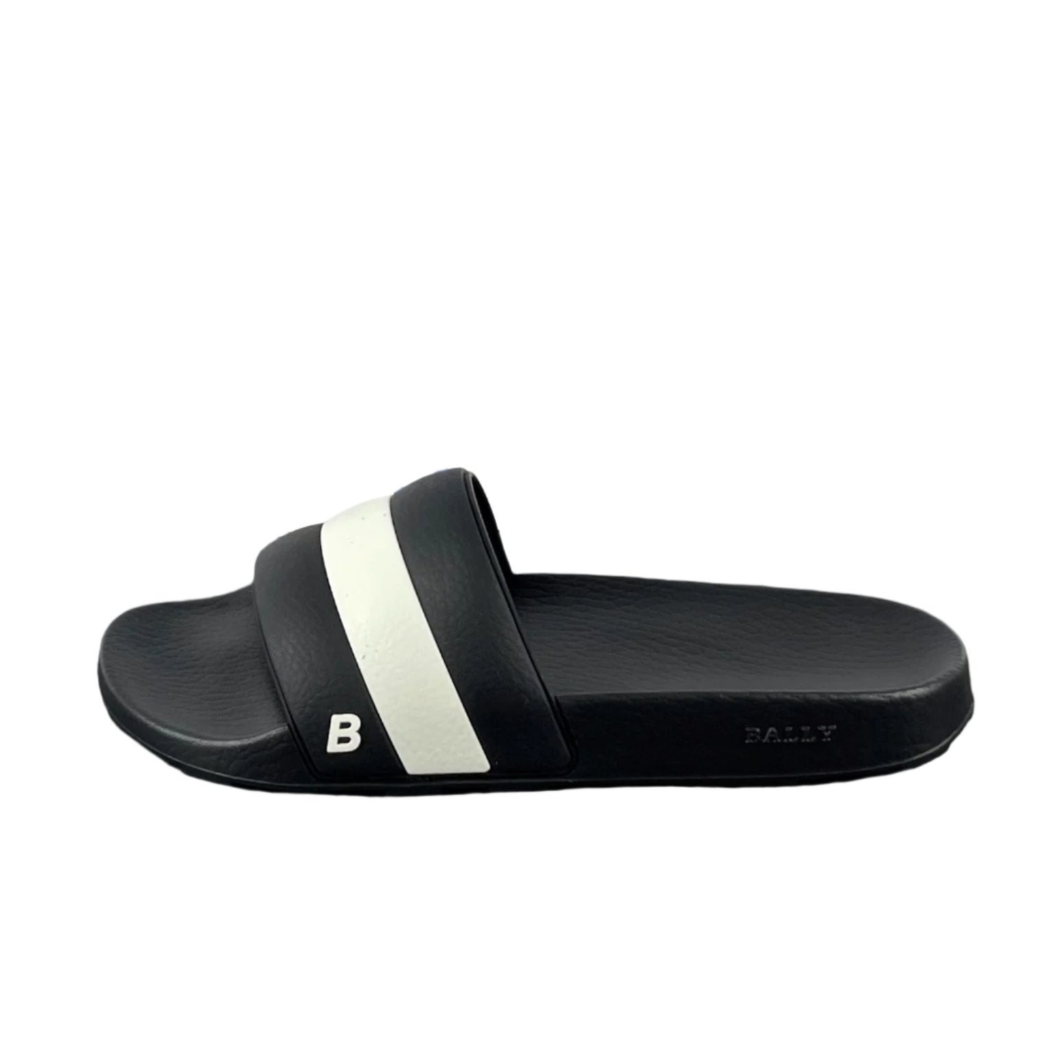 Bally Sleter Black Rubber Sandals | Positivo Clothing