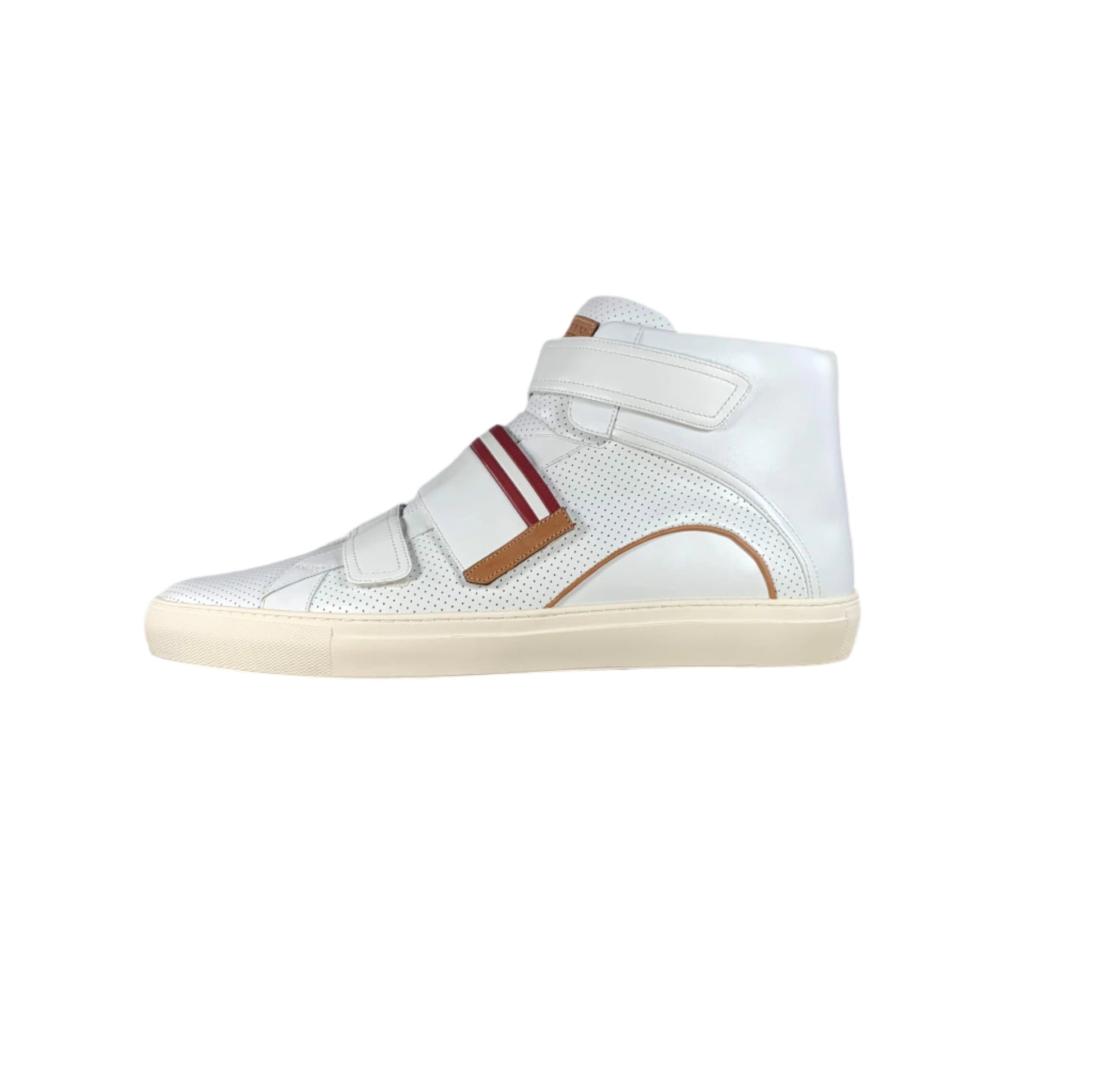 Bally Herick White Leather High Top Sneakers - Positivo Clothing