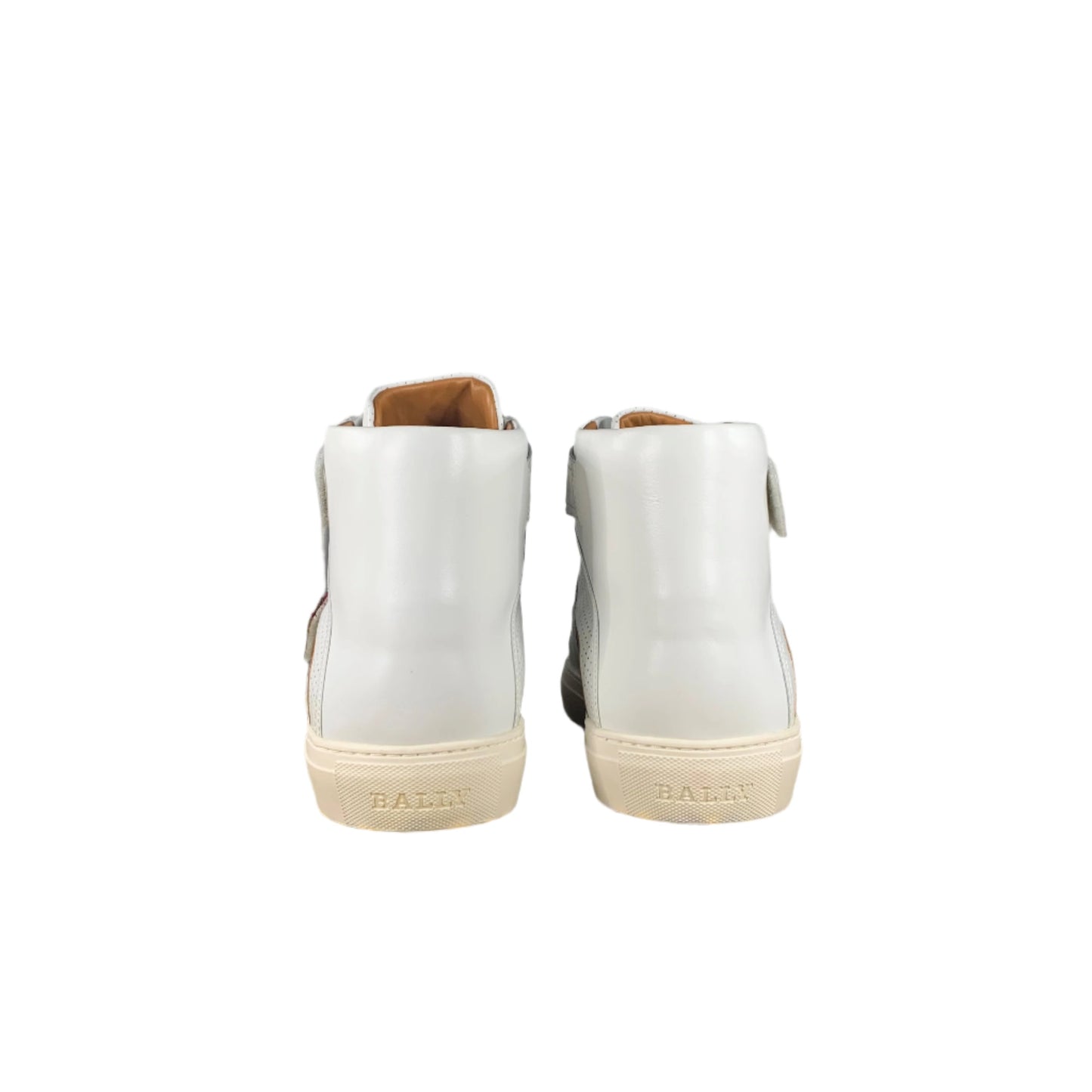 Bally Herick White Leather High Top Sneakers - Positivo Clothing