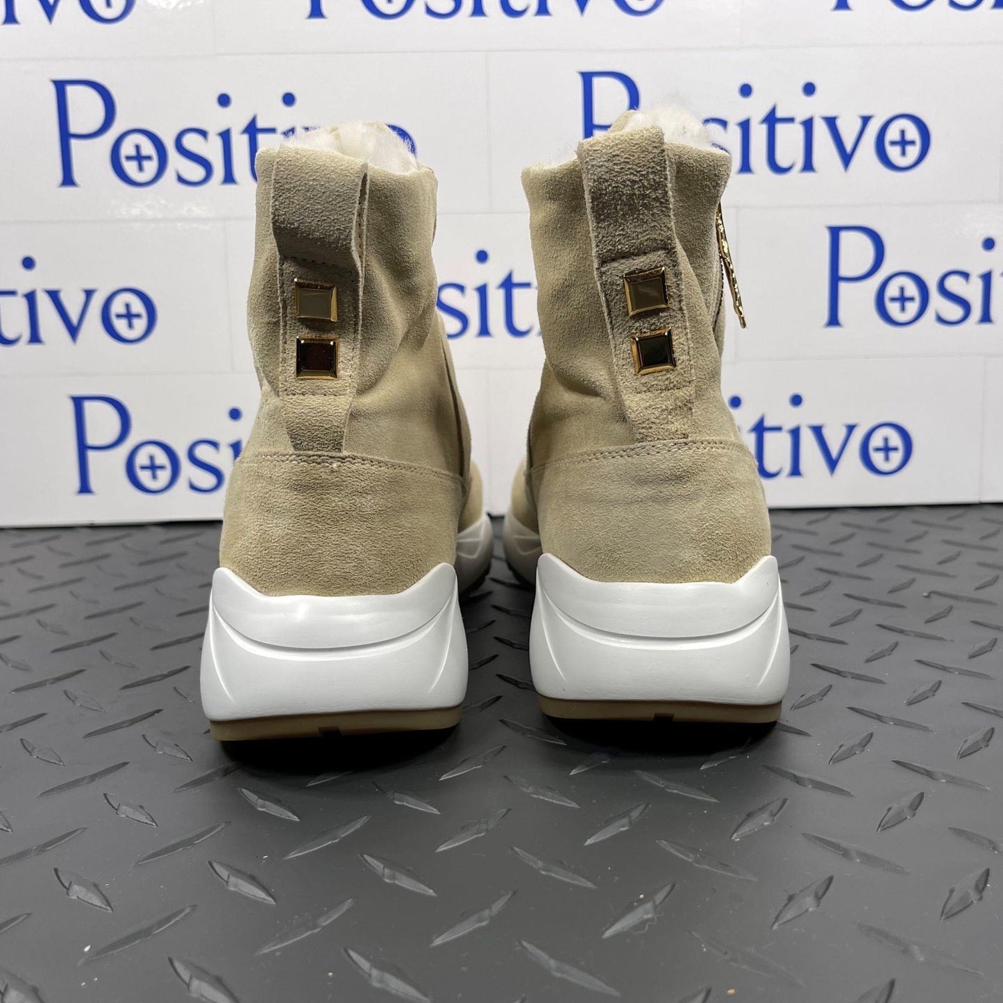 Buscemi Womens Run Boot Fur Angora Suede Boots | Positivo Clothing