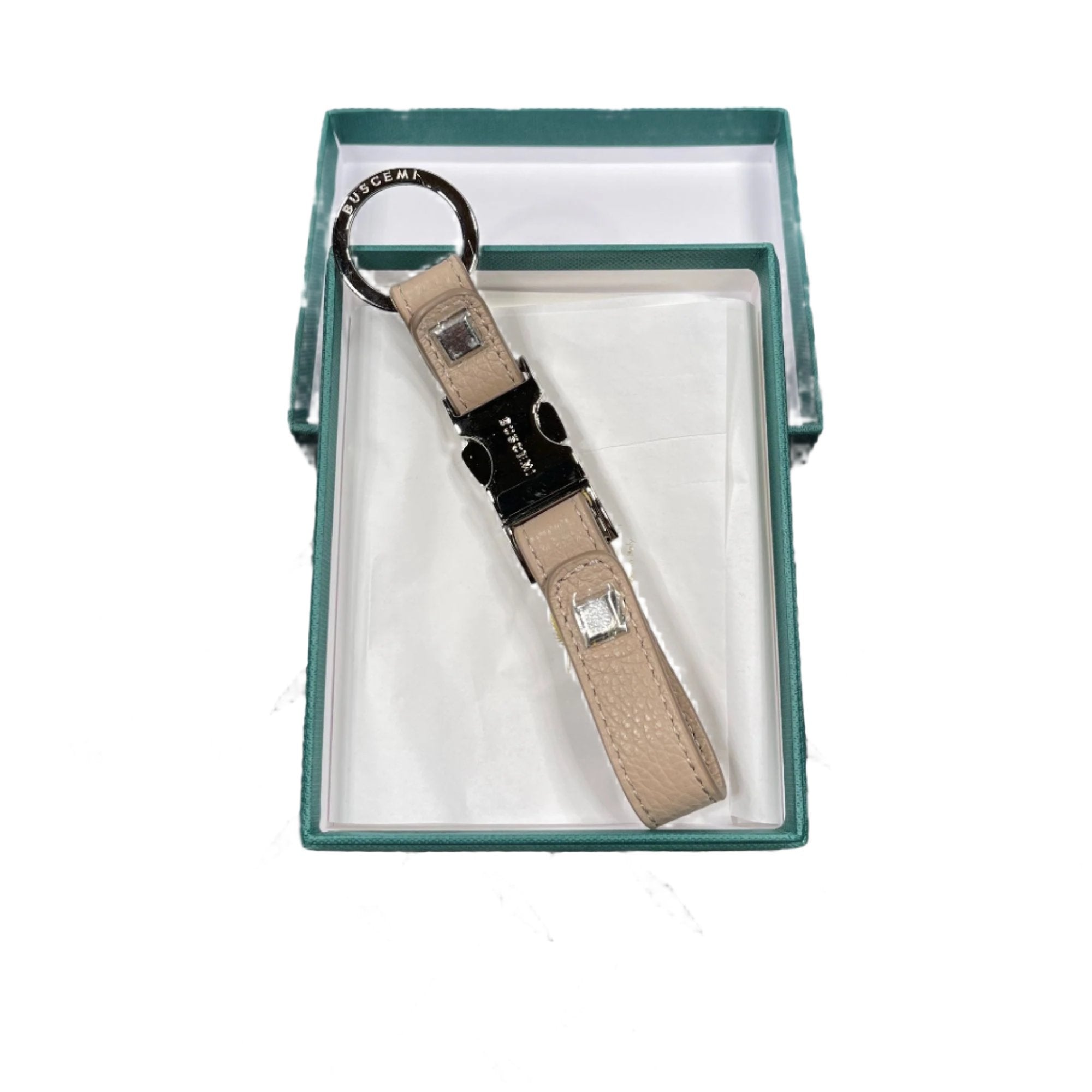 Buscemi Keyholder Clip Kamari Natural orders Leather