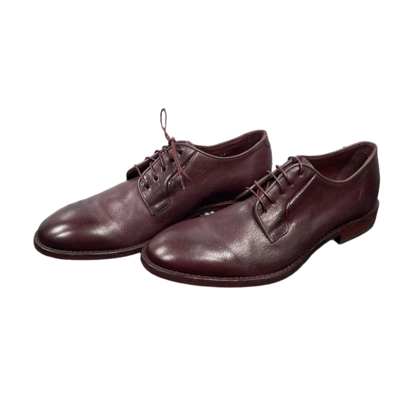 Paul Smith Chester Aubergine Leather Derby Shoes | Positivo Clothing