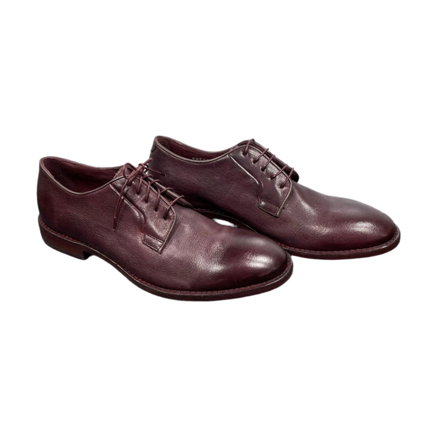 Paul Smith Chester Aubergine Leather Derby Shoes | Positivo Clothing