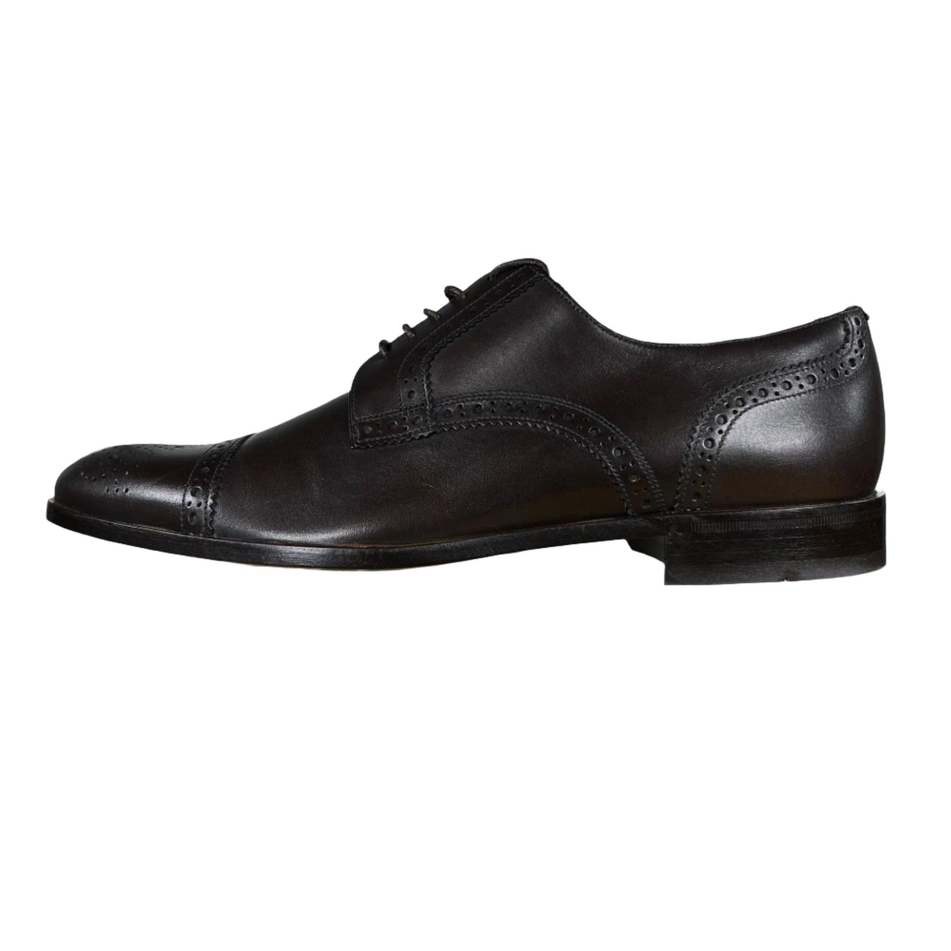 Bally Brooking Coffee Leather Derby Shoes | Positivo Clothing