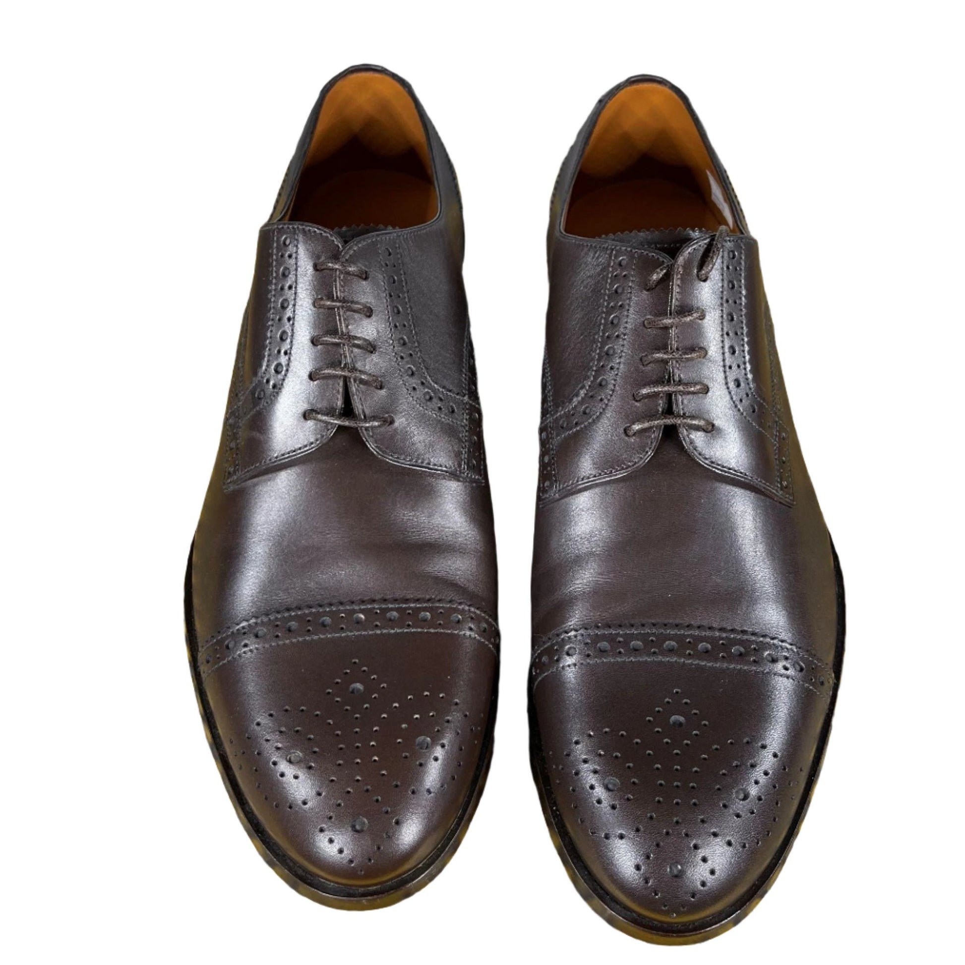 Bally Brooking Coffee Leather Derby Shoes | Positivo Clothing