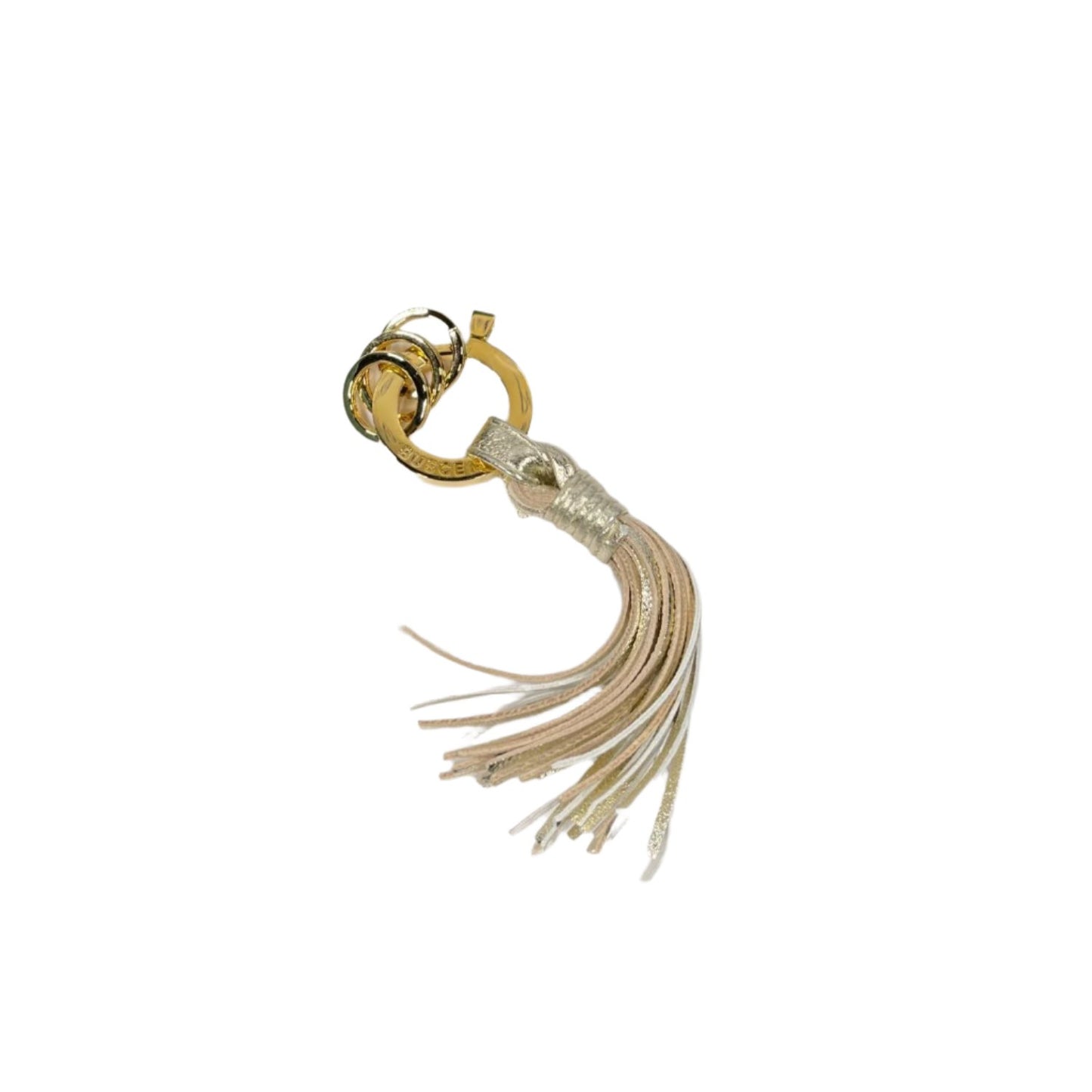 Buscemi Keyholder Fringe Gold Leather | Positivo Clothing