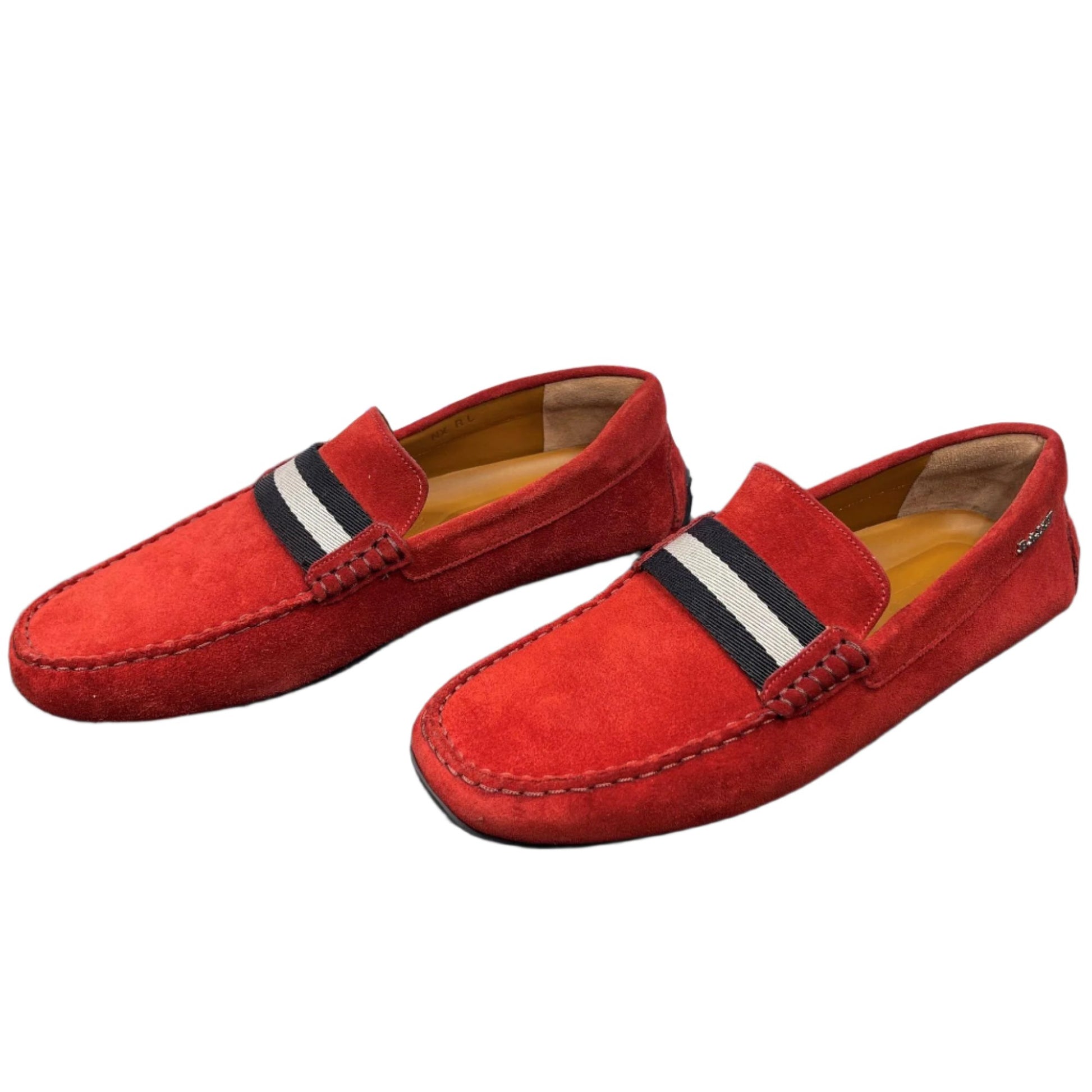 Bally Pearce Red Suede Drivers | Positivo Clothing