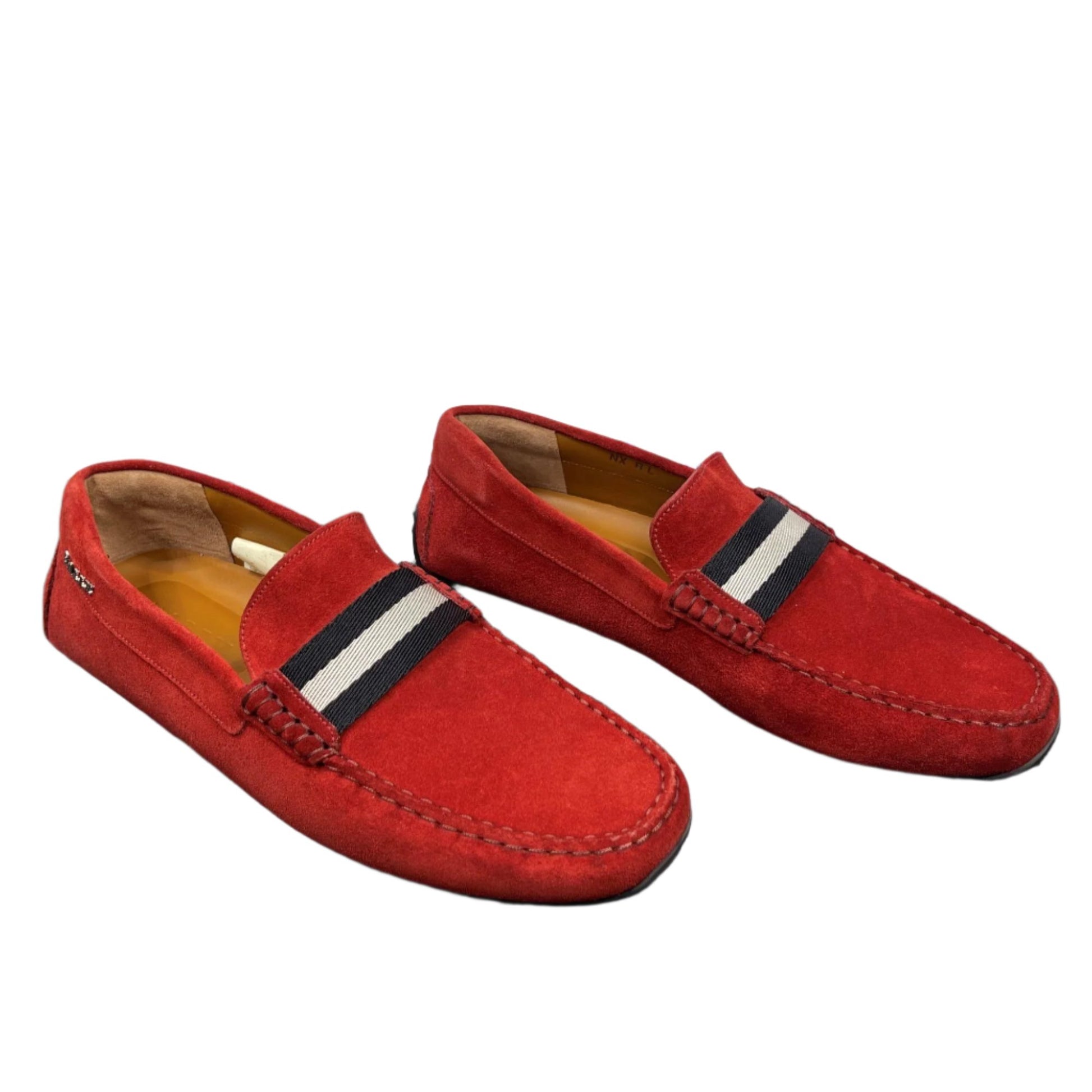 Bally Pearce Red Suede Drivers | Positivo Clothing